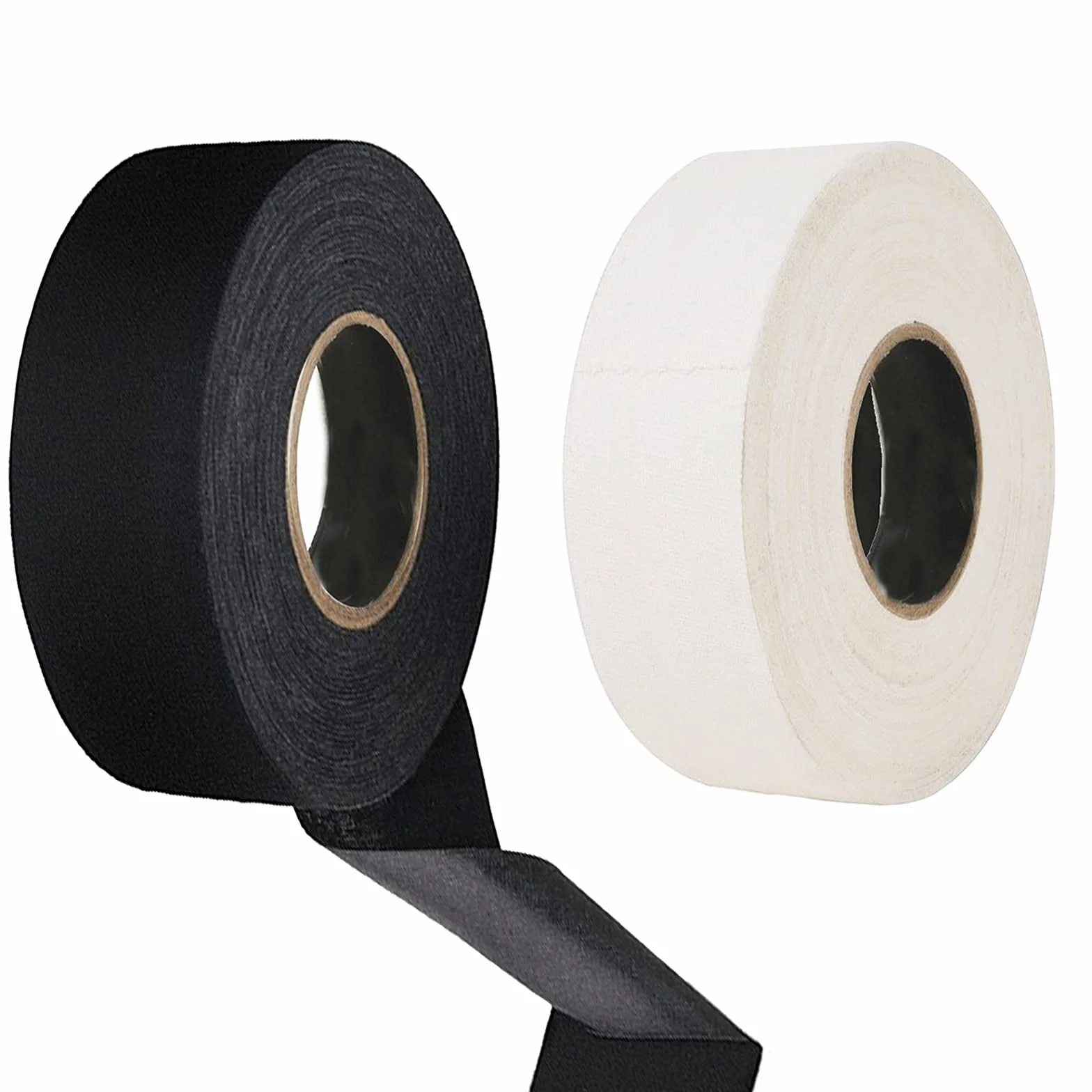 2 Rollos de Cintas de Hockey, Cinta de Agarre de Hockey Antideslizante, Cinta de Agarre de Hockey para Manillar, para Agarre de Bádminton, Barra de Golf, Hockey sobre Patines, 20M, (Negro, Blanco)