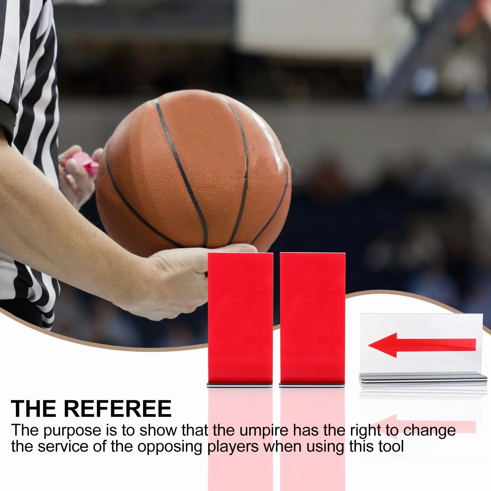 CALLARON Tablero de Faltas de Baloncesto Convertidor de Saque Rojo de Acrílico, Tarjetas de Penalización para Árbitro, Diseño Práctico y Fácil de Operar para Competiciones Deportivas