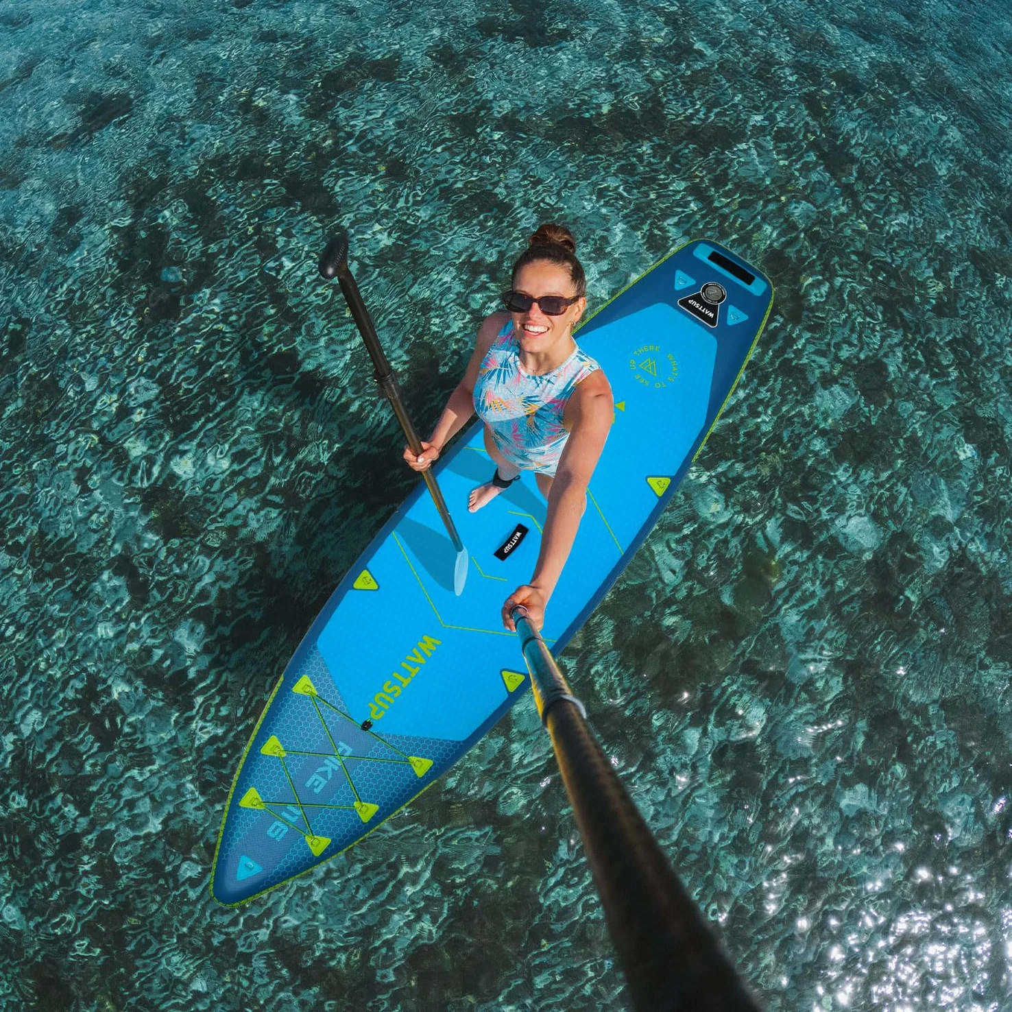 Wattsup - PB -WPIK116K - Wattsup Pike 11'6 (Combo de Kayak) - Espesor 15 cm - Drop - Puntada - rígido y Robusto - 150 kg
