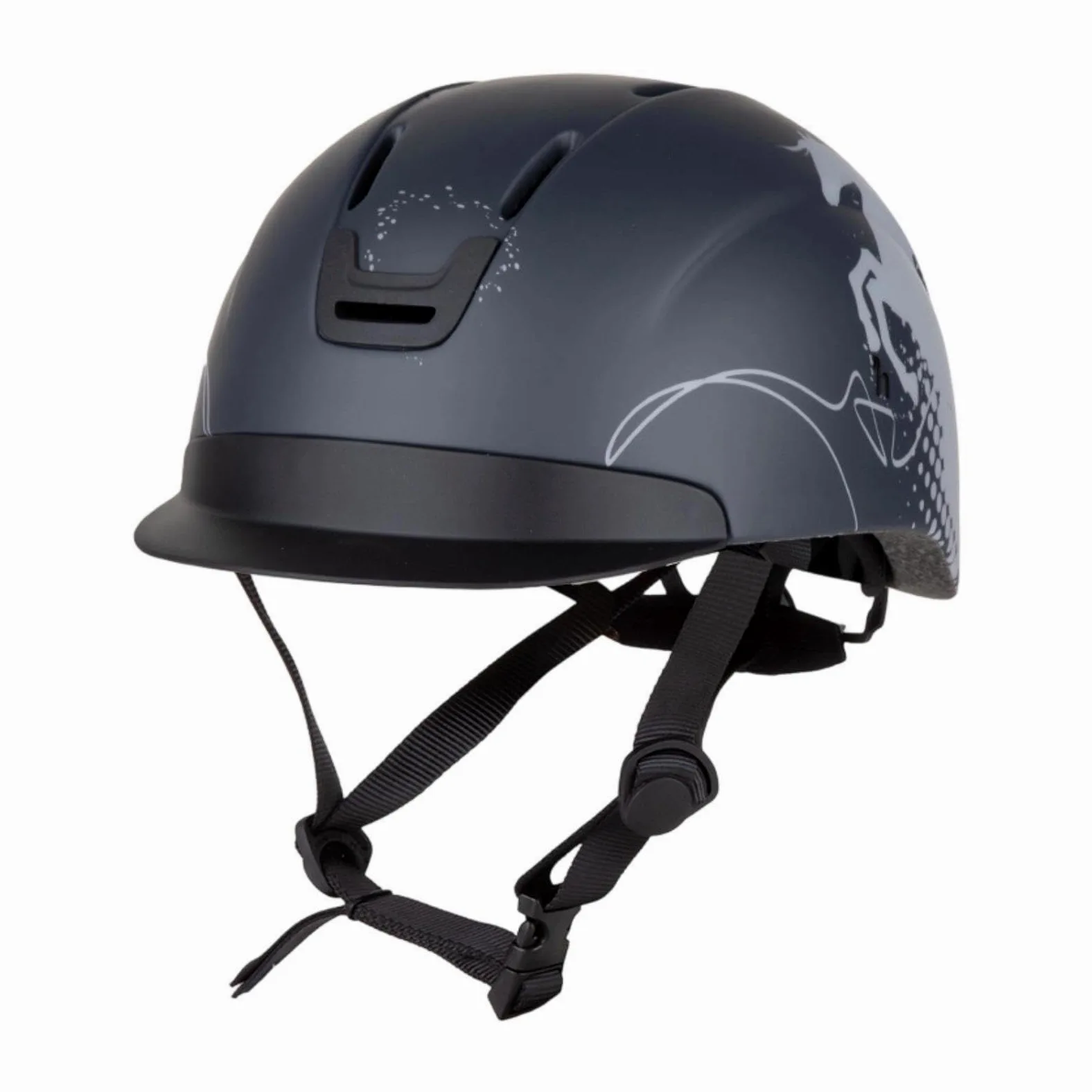 Qianly Casco de Equitación Casco Caballo Casco Protector Casco Deportes Ecuestres con Estructura Ligera Y Forro Antichoques Ventilado para Ajuste Cómodo