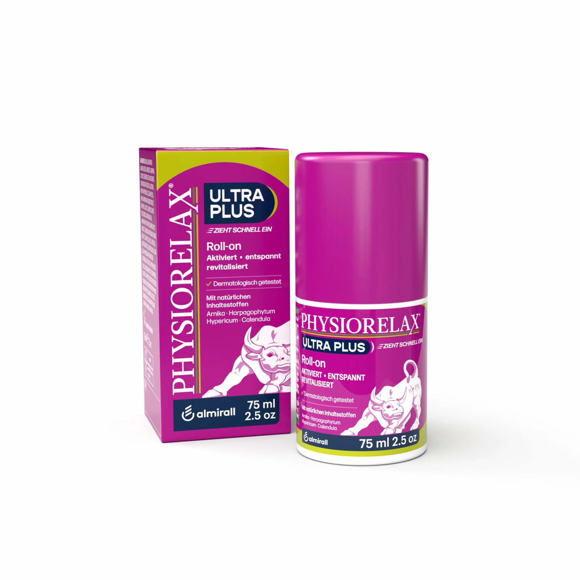 Physiorelax Forte Plus Roll On 75 ml con Árnica, Sensación de Frescor