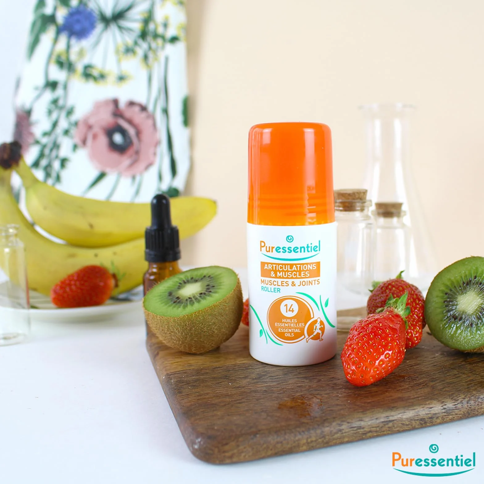 Puressentiel Roller Articulaciones y Músculos 14 Aceites Esenciales 99,9% Natural 75 ml