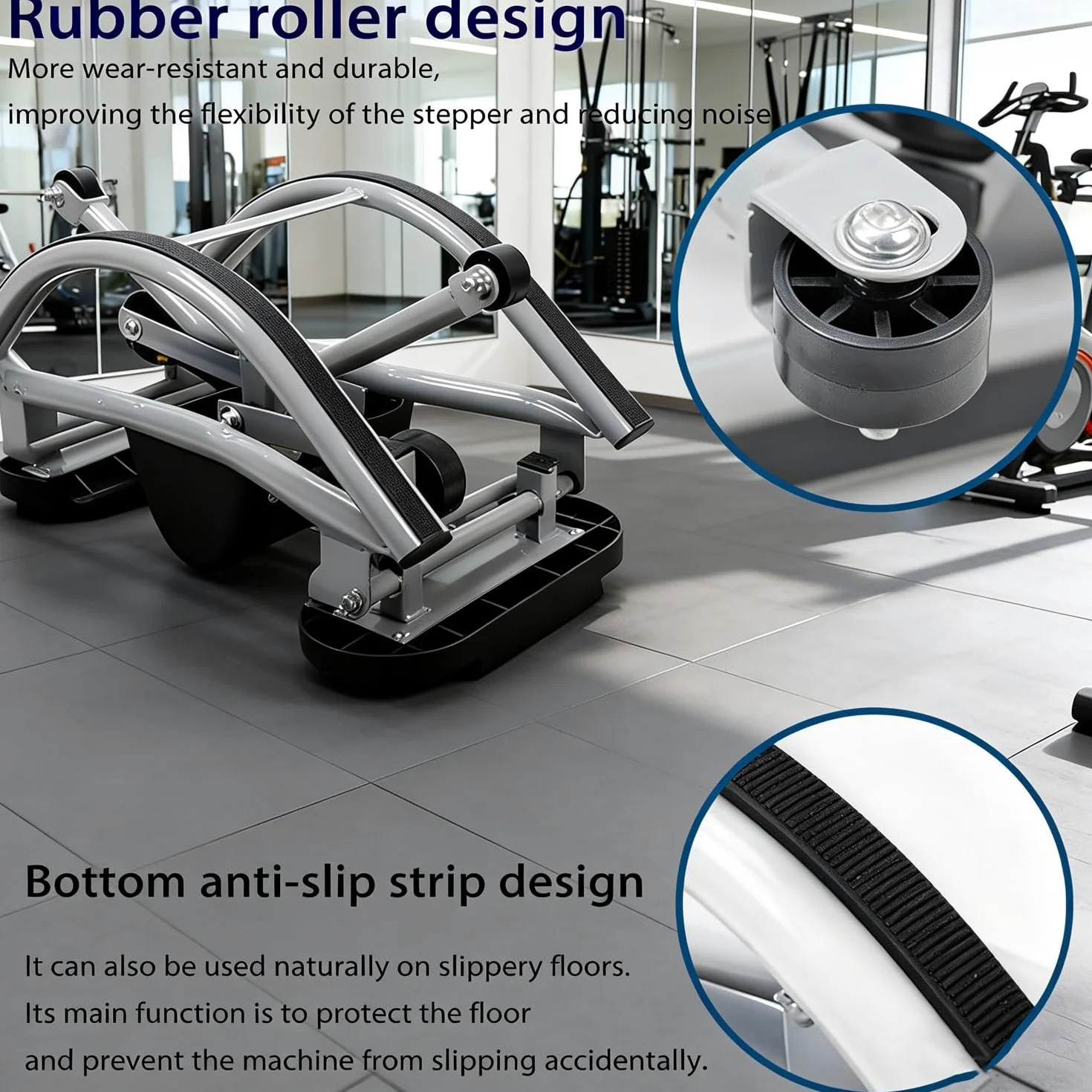 Balancín lateral con pantalla digital y manta protectora para ejercicio en casa