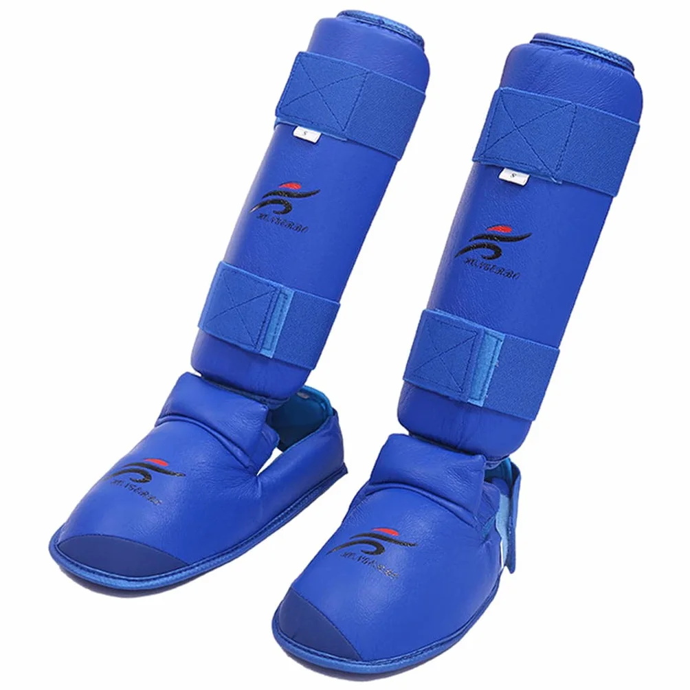 Espinilleras | Protectores de piernas de MMA para Kickboxing Boxeo en Tailandia Thai Karate Artes Marciales | Protección para pies y Empeine de
