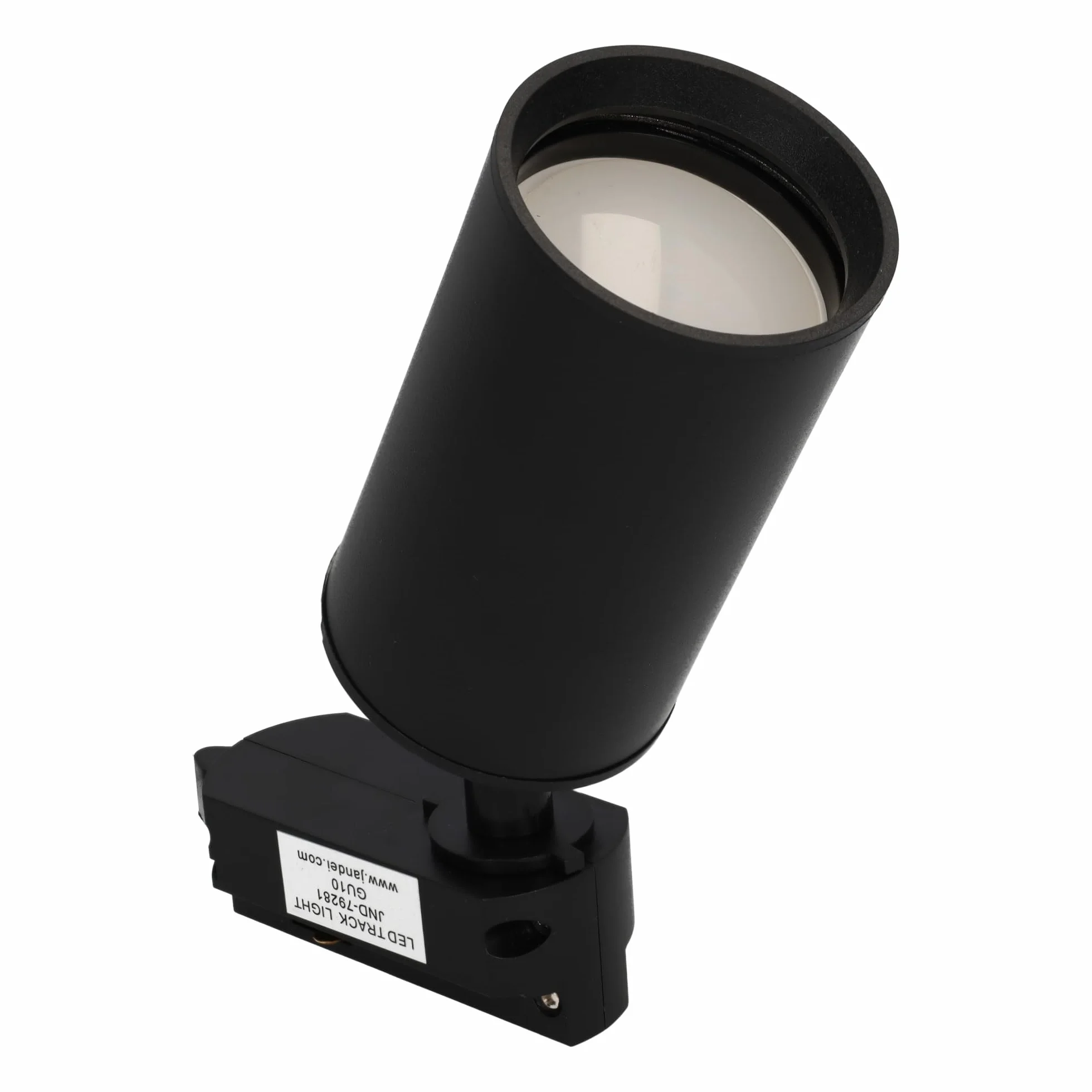 Pack 5x Foco Carril Orientable GU10 Monofásico 220V Aluminio Negro Iluminación Direccional