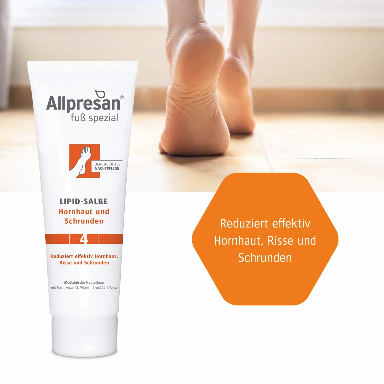 Allpresan Fuß spezial Lipid-Salbe Nr. 4 Hornhaut und Schrunden, 125 ml