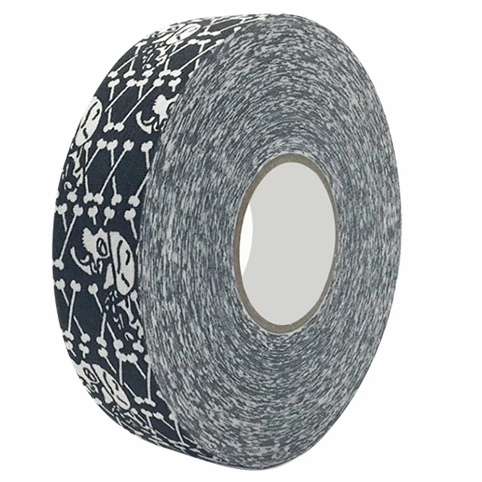 Cinta Deportiva de Hockey, Cinta Protectora para Palos de BáDminton de Colores FáCiles de Rasgar, 1 Pulgada de Ancho, 27 Yardas de Largo(Esqueleto Humano)