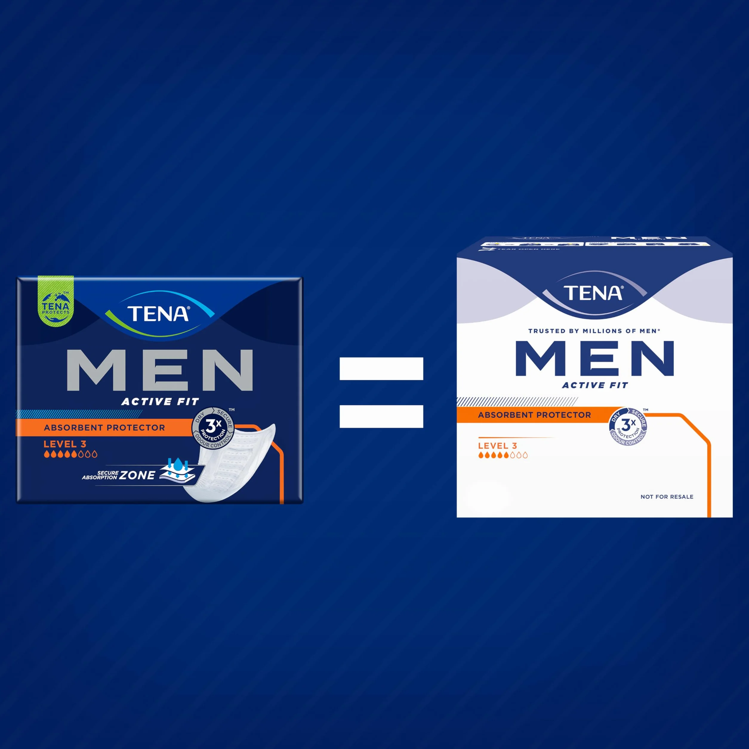 TENA Men Nivel 3 Compresa Protectora para Hombre Incontinencia Moderada 48 Unidades