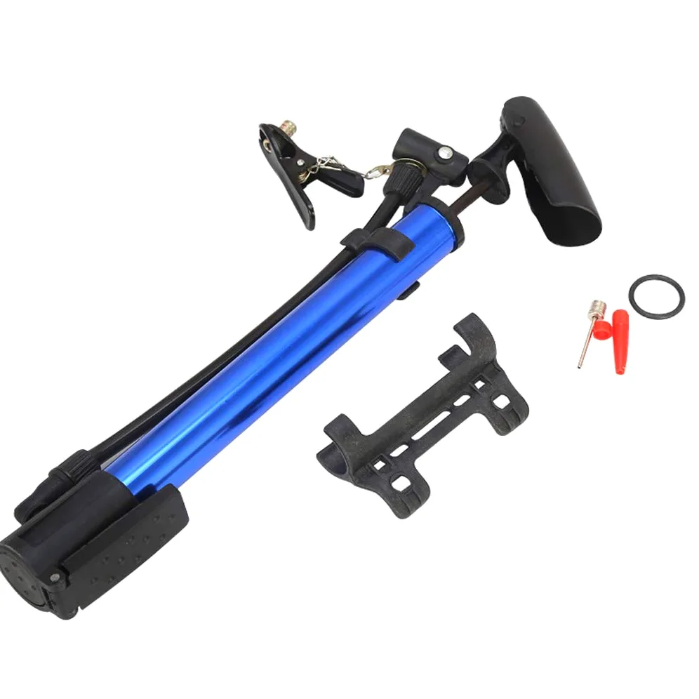 Mini bomba de aire portátil de aleación de aluminio para neumáticos de bicicleta, bomba de bicicleta con soporte de plástico, bomba de suelo de ciclismo para válvula Presta y válvula Schrader