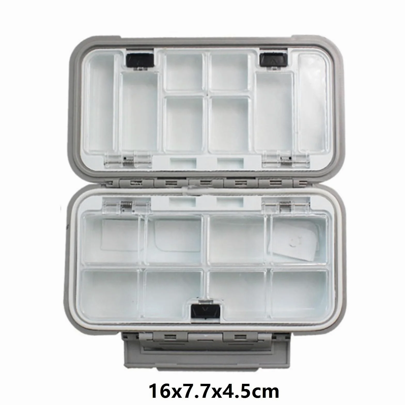 Caja de Almacenamiento de Aparejos Cajas For Señuelos De Pesca, Organizador Portátil Aparejos Con Juego Almacenamiento Plástico Fishing Tackle Box