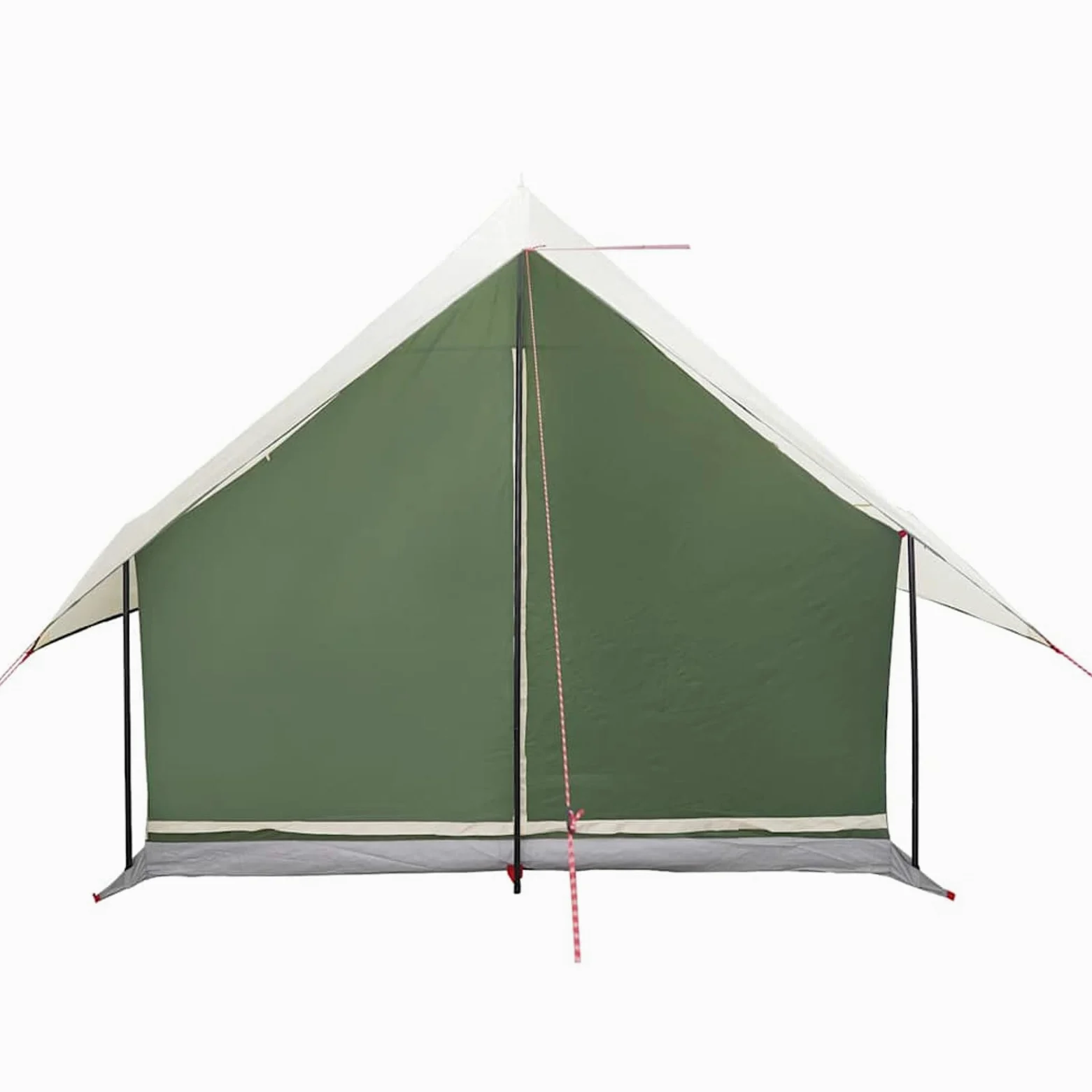 HOMELEN - Refugio para acampada para 5 personas, impermeable, de poliéster verde, tamaño familiar, resistente a la intemperie con lluvia extraíble, puerto eléctrico y ventilación para patio