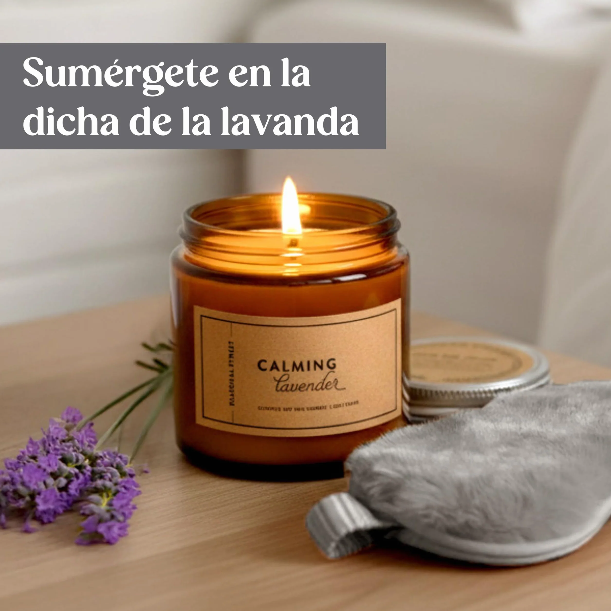 Regalo Mujer Set con Bolsa de Agua Caliente Gris, Calcetines de Felpa, Vela de Lavanda, Máscara para Ojos