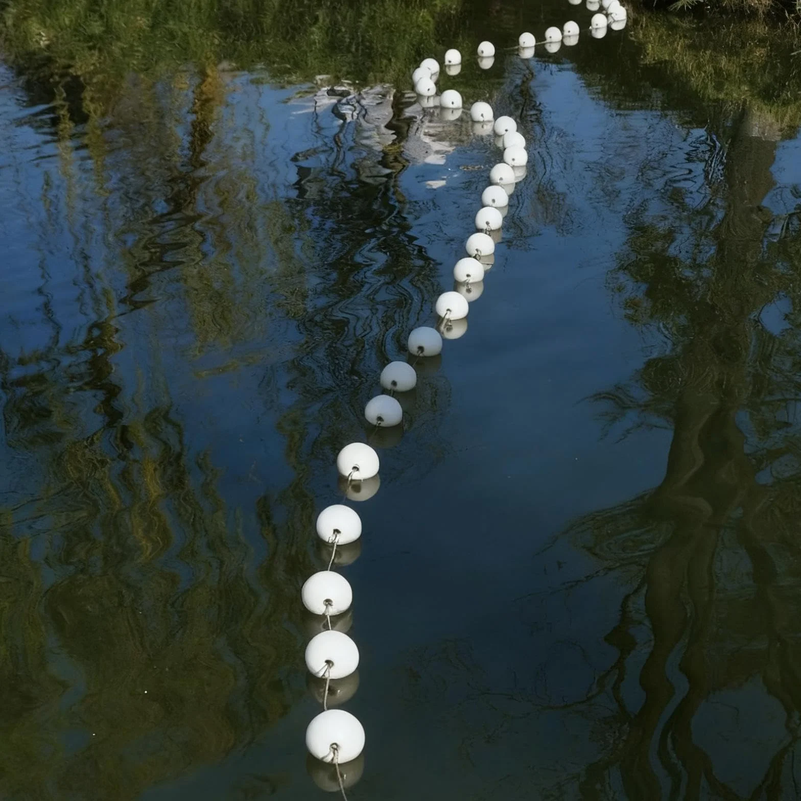 Boya Flotante Bola de Agua Flotador Náutico Accesorio de Cuerda Lanzable Construida en PVC Resistente Adecuada para Natación Piscina Activ