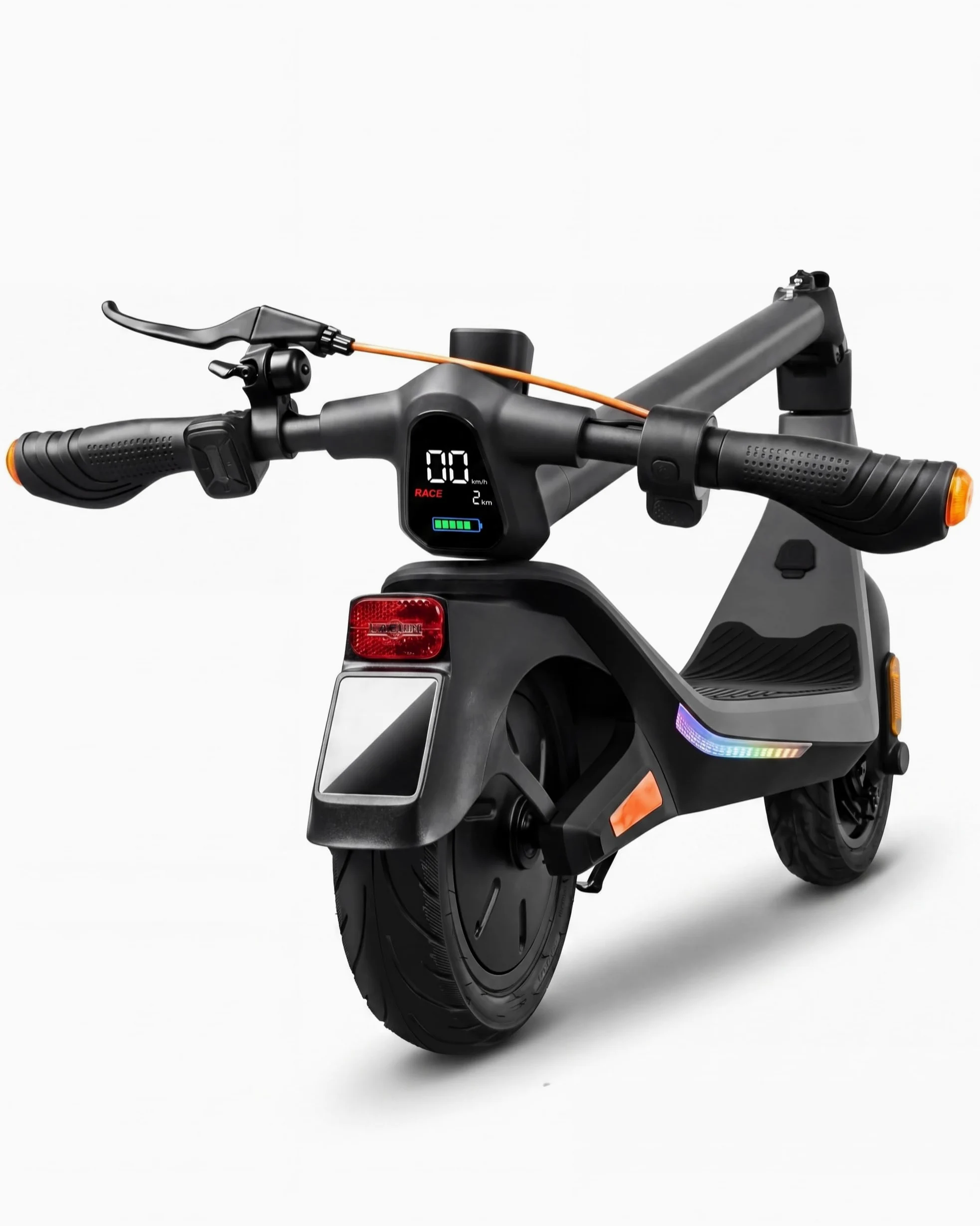 Patinete Eléctrico para Adultos Serie R, Sensor de Huella Digital, 85 km Autonomía, Neumáticos Tubeless 10,5", Control de Tracción TCS