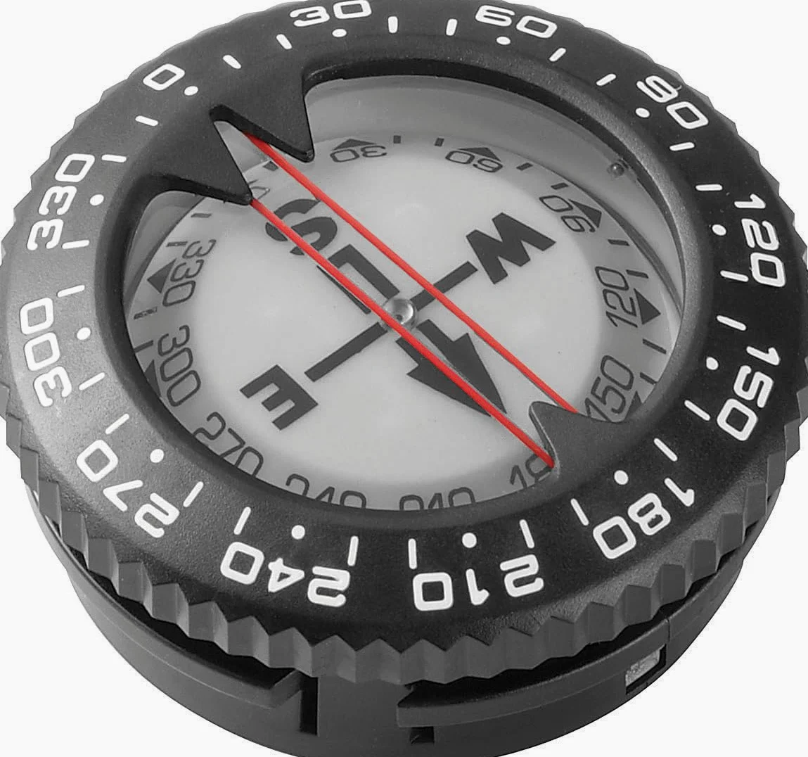 Cressi Separate Compass For Console Leonardo/Giotto - Módulo de brújula Desnuda para Consola, Negro/Blanco, Talla única, Unisex