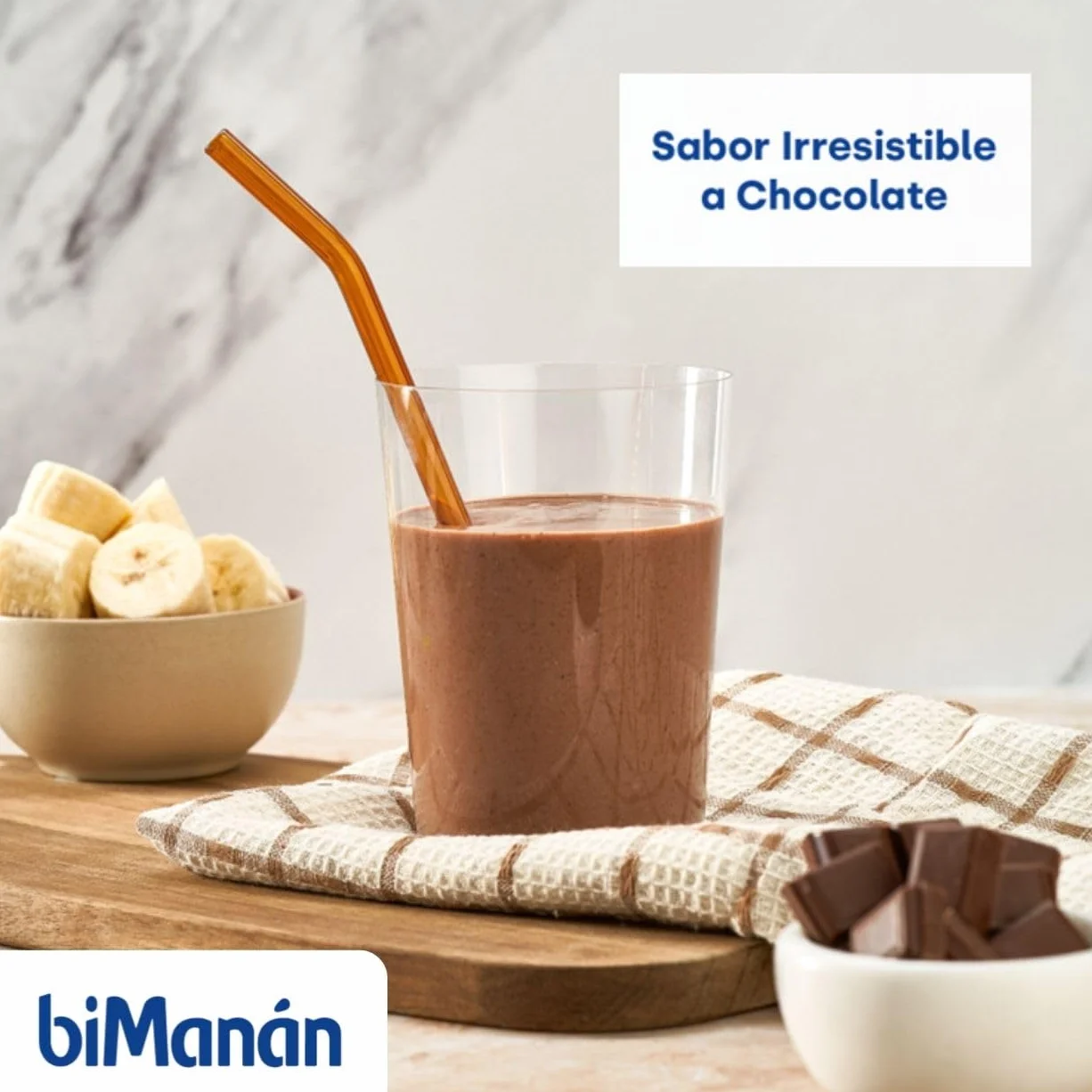 biManán Batido de Chocolate Sustitutivo de Comidas para Adelgazar 6 x 50 g 300 g