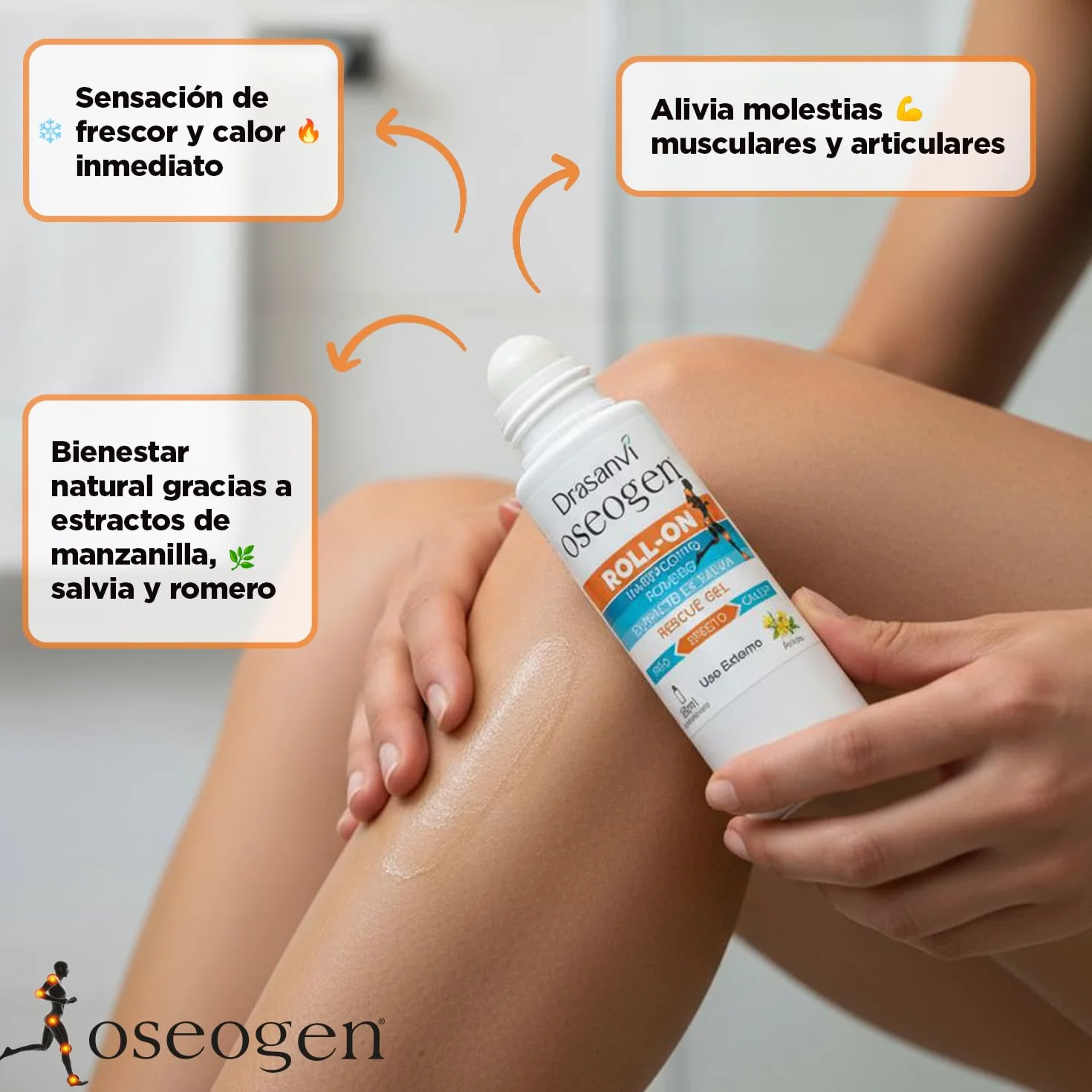 Rescue Gel Roll-On con Árnica, Acción Localizada Frio-Calor, 60 ml
