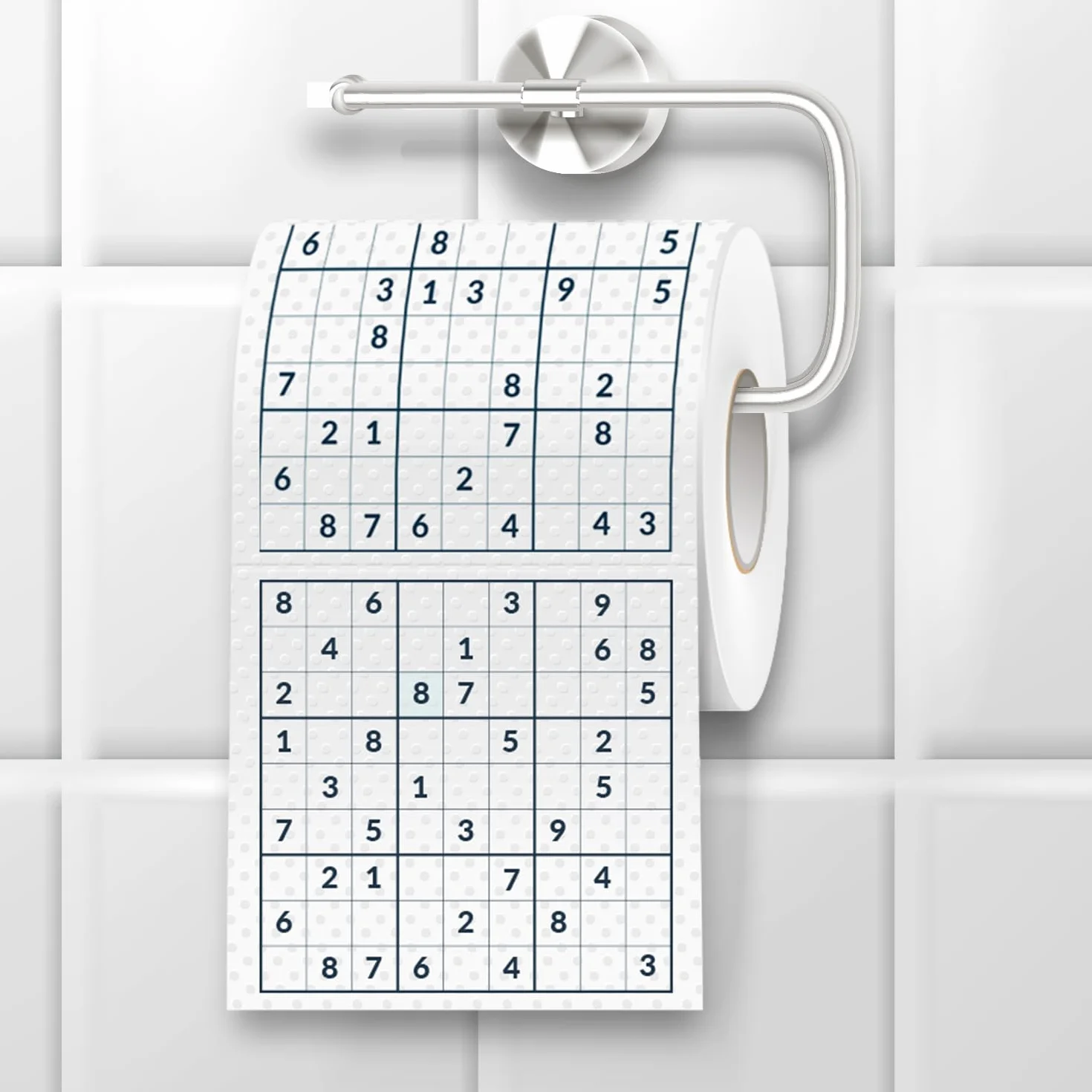 Papel higiénico Sudoku divertido para aficionados a los puzzles