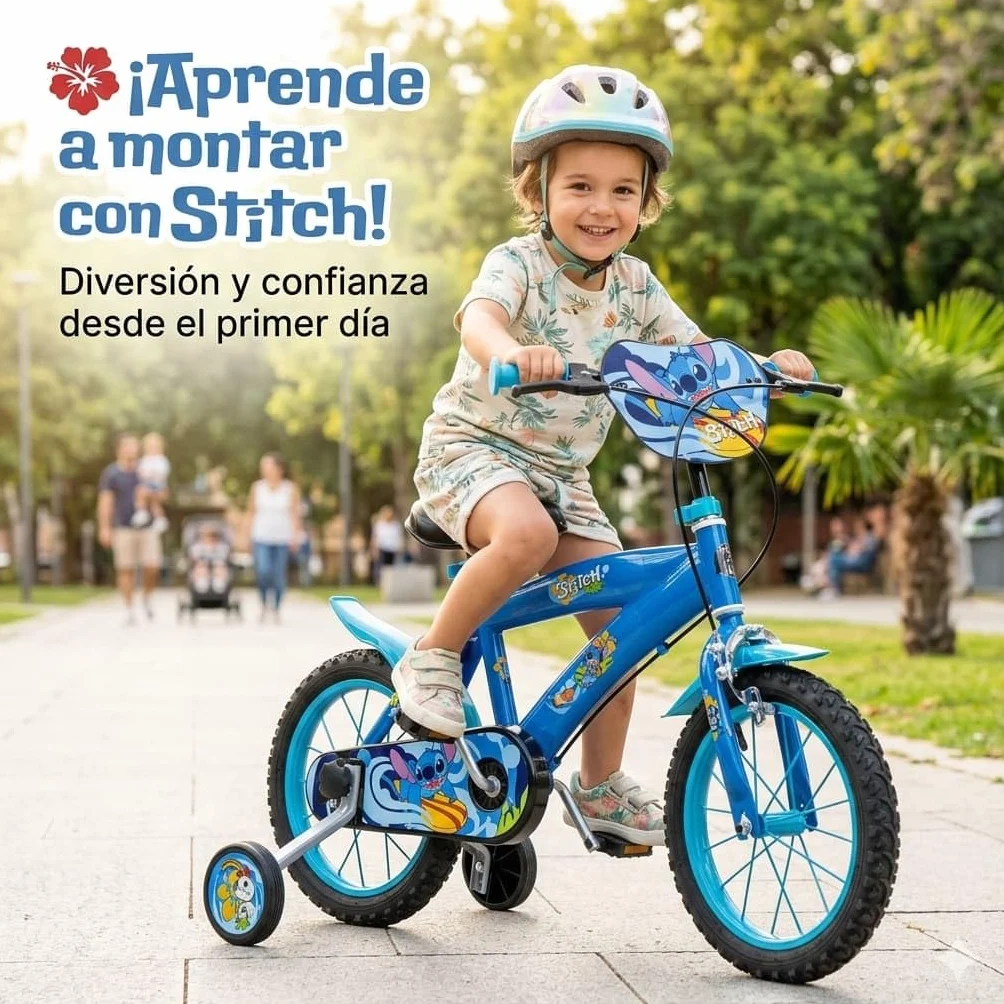 Bicicleta Infantil Toimsa Stitch Azul