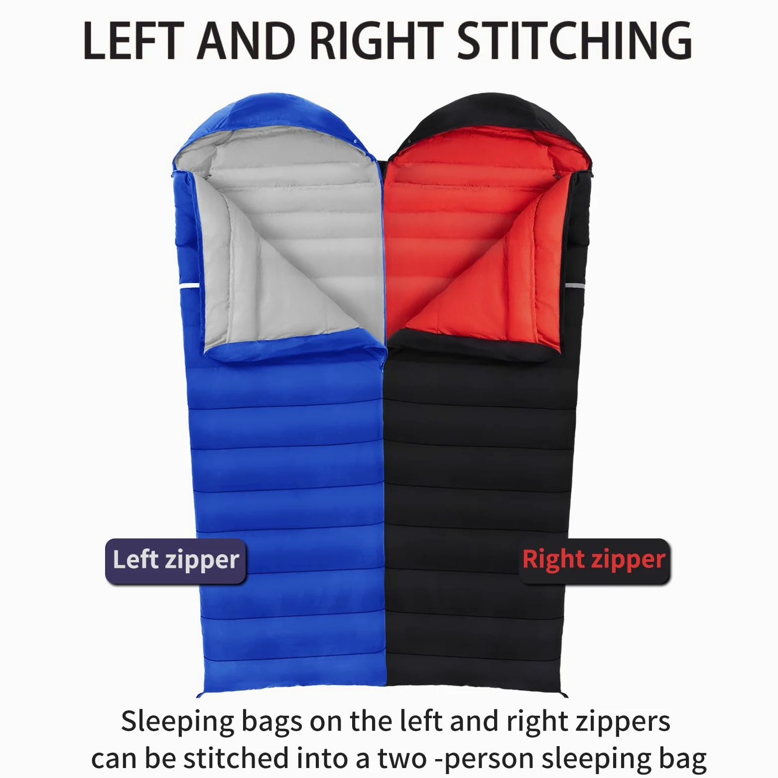 Saco de Dormir Plumón 220 cm x 80 cm 10 ℃ / 0 ℃ / -10 ℃ /-20℃ Saco de Dormir 4 Estaciones Ultraligero Adultos y Niños,Sleeping Bag para Camping y Senderismo