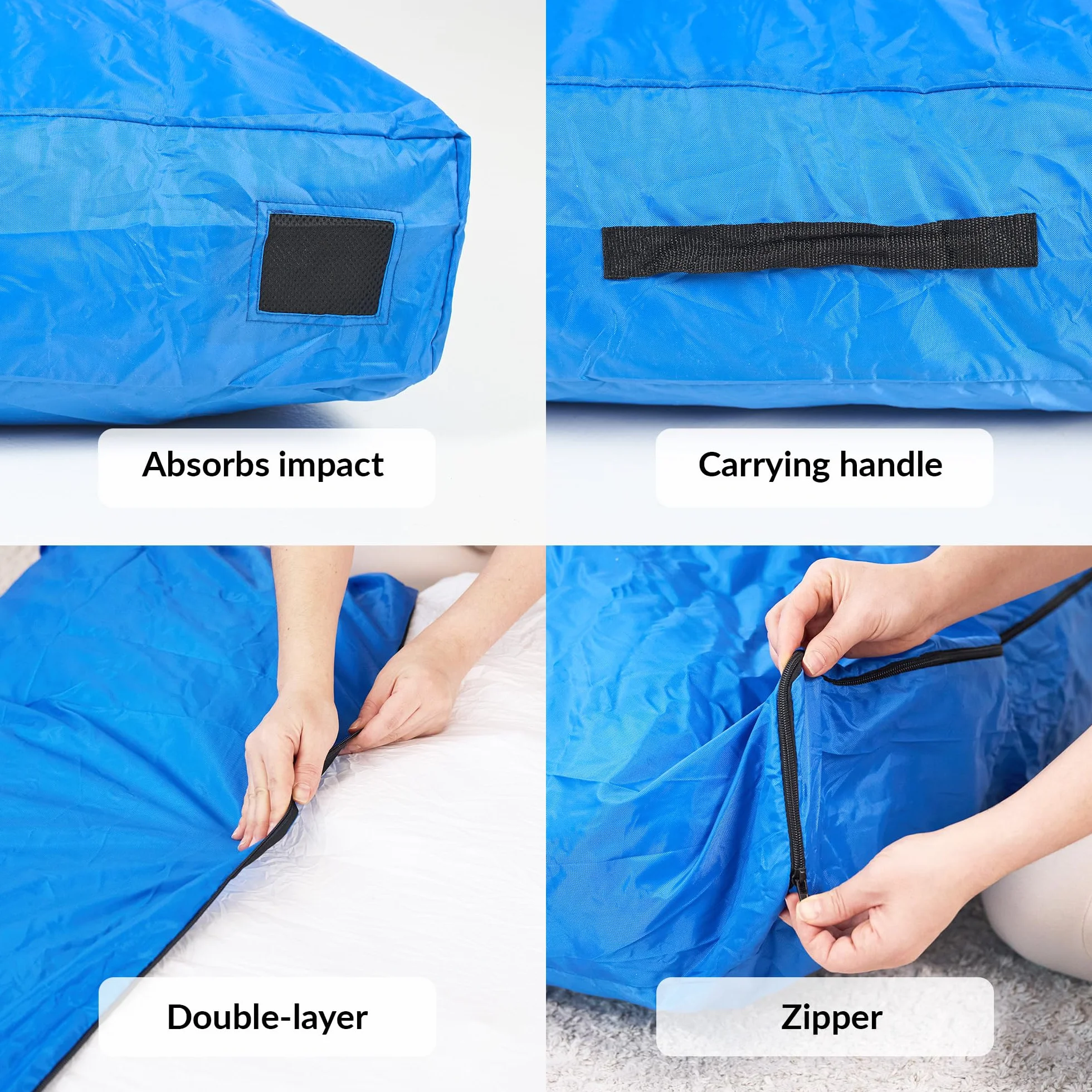Alfombra Sensorial Crash Pad para Niños 152 x 152 cm Colchoneta de Espuma para Autismo Gimnasia