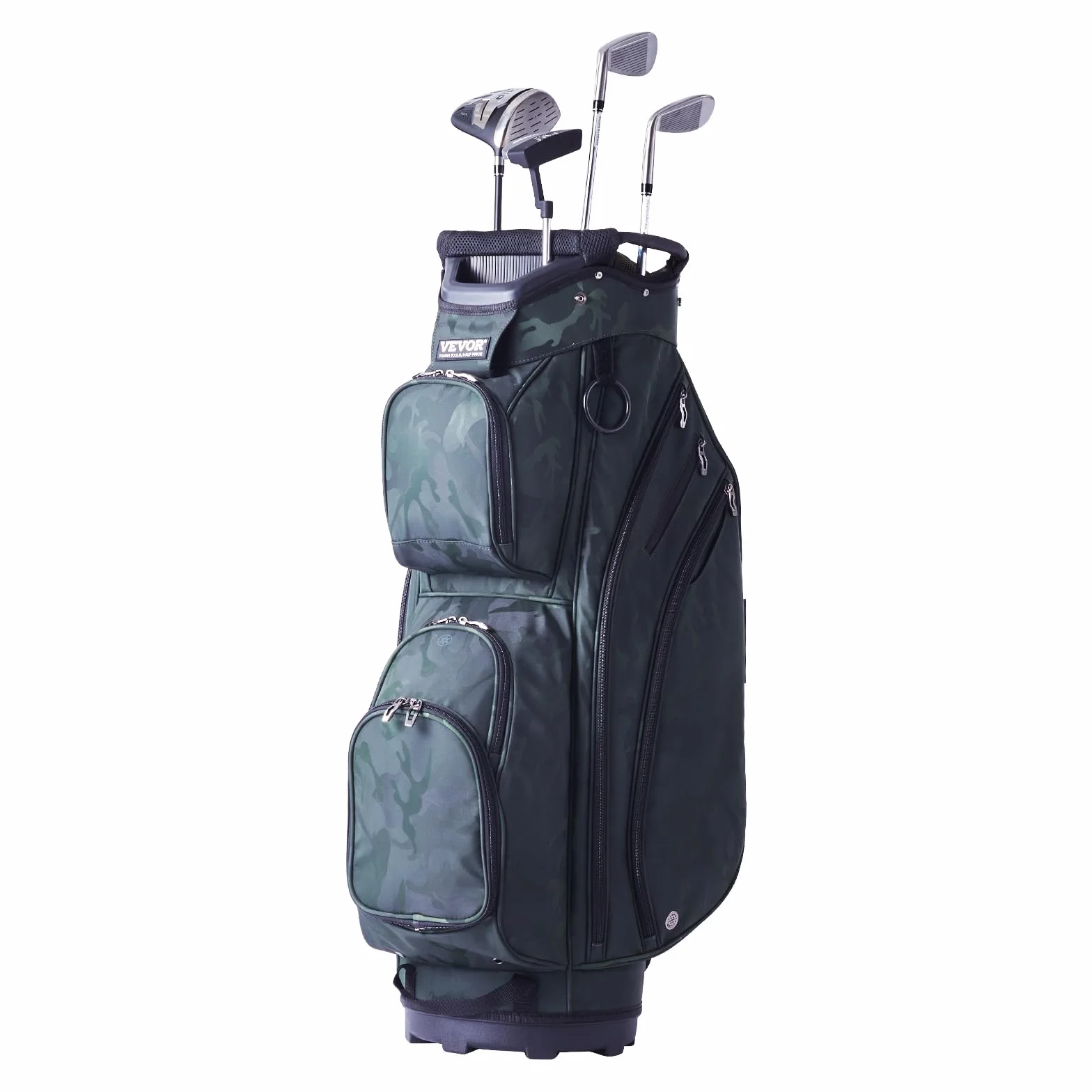VEVOR Bolsa para Carrito de Golf 14 Vías, Organizadora Divisora, Bolsa de Soporte Duradera con Asas y Cubierta Antipolvo