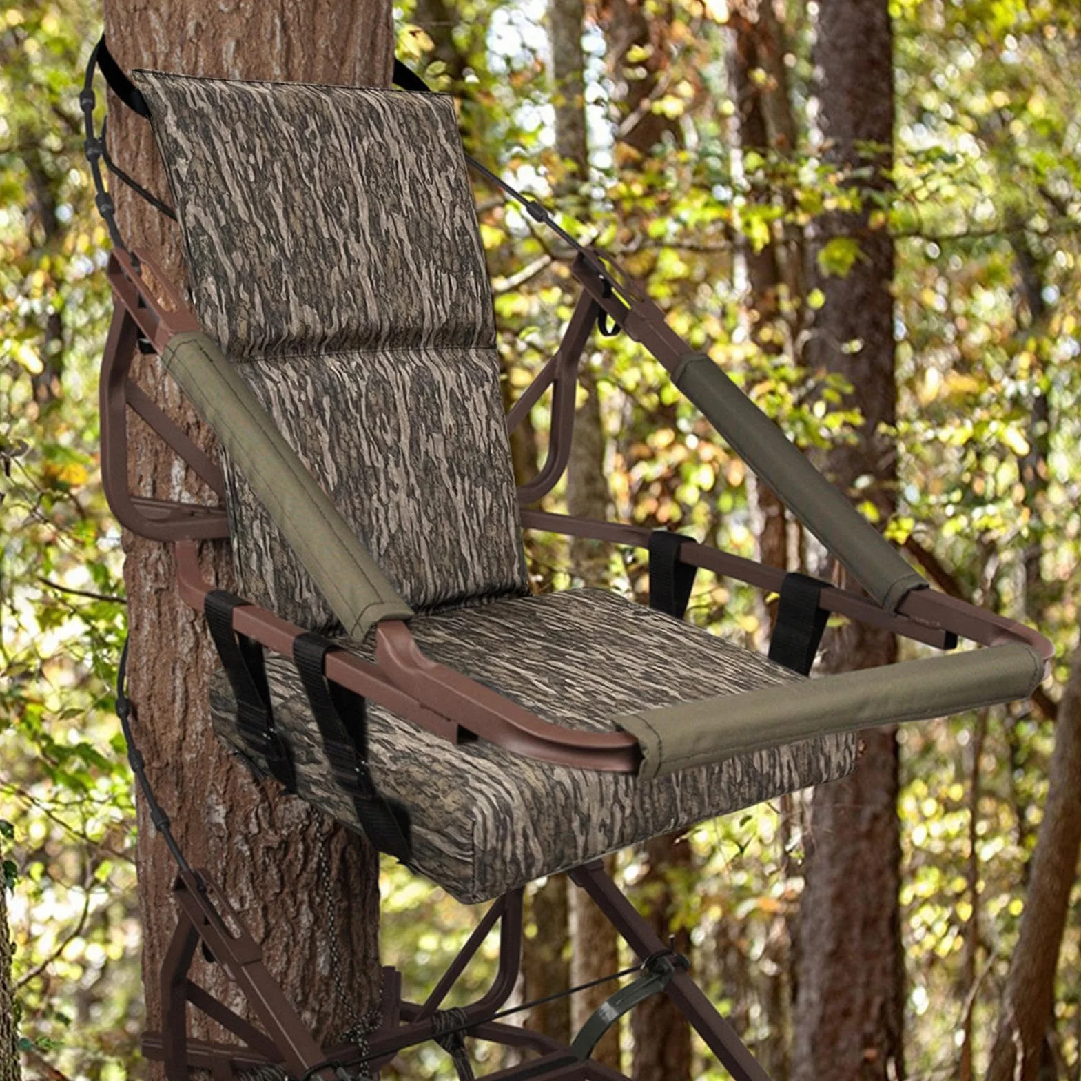 Cojín de asiento para soporte de árbol – Asiento de soporte ajustable para árbol, repuesto de asiento de soporte de árbol ajustable | Asiento de soporte de árbol de tela Oxford 600D impermeable,
