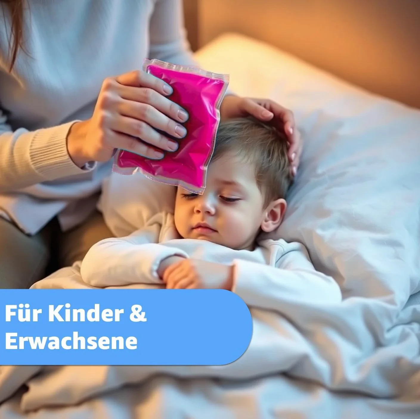 TK Gruppe Timo Kingler Set almohadillas refrigerantes gel frío 2x Rosa 29x12 cm