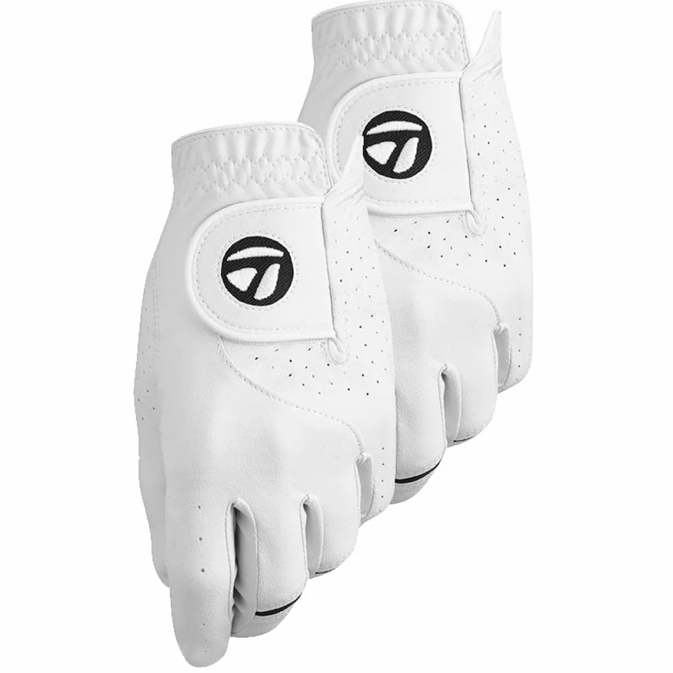 Taylormade - Stratus Tech - Guantes de Golf, para Hombre, 2 Unidades, Stratus Tech 2 Pack, Hombre, Color Blanco, tamaño Small
