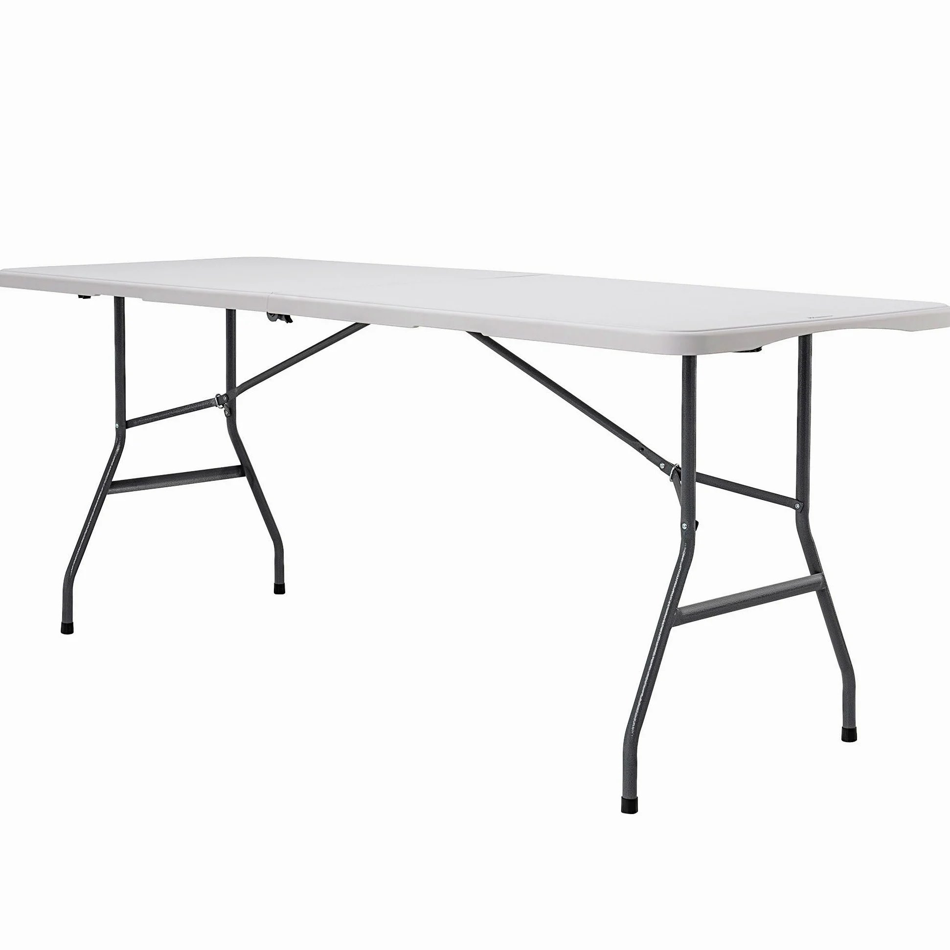 PEAKFORM Mesa Rectangular Plegable, Medidas 180x70x74cm, Ultrarresistente Blanco Granito, Mesa Exterior, Interior, para jardín, Terraza, Eventos, Catering, Mesas Grandes (92129)