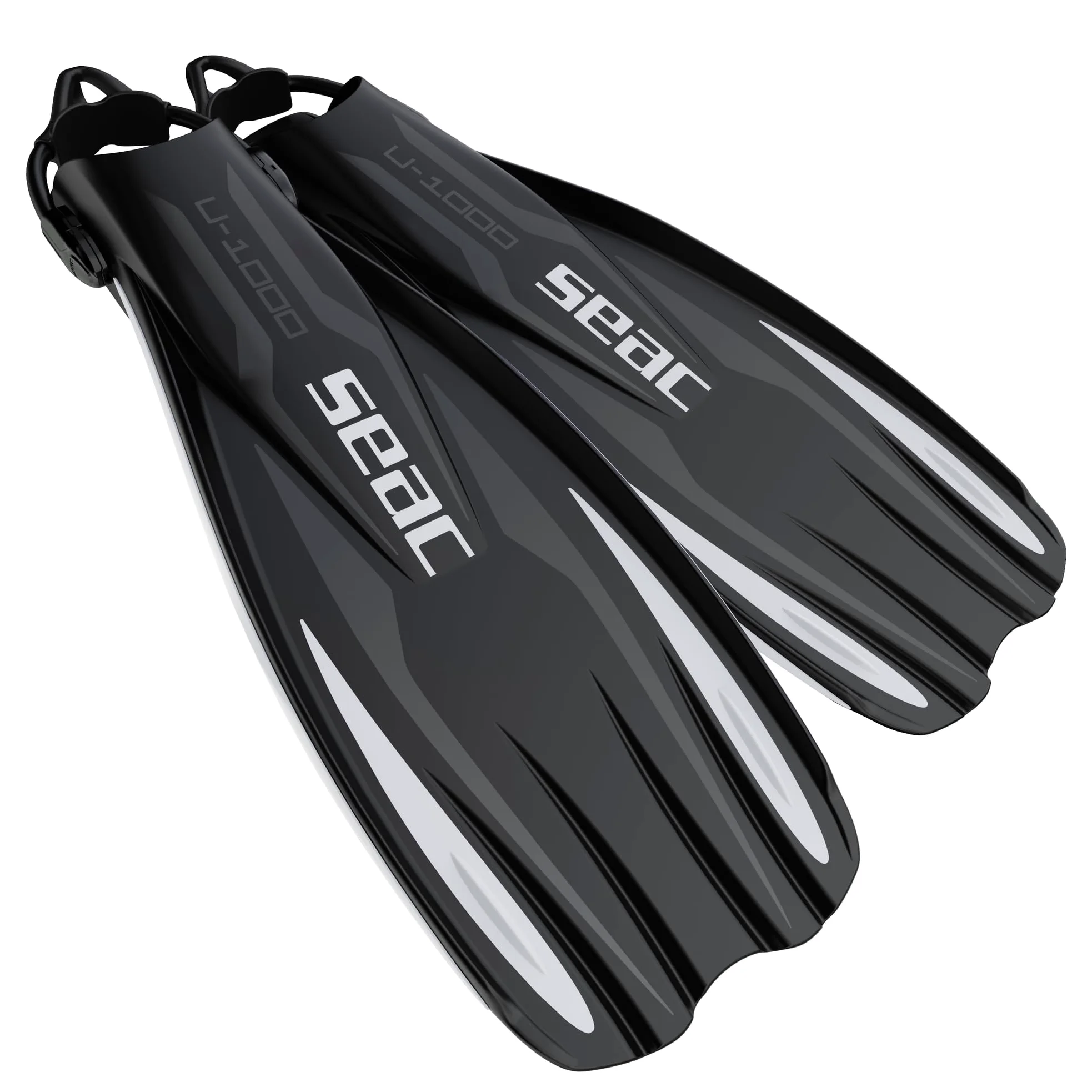 SEAC U-1000 Aletas de Buceo para Uso recreativo y Profesional, Unisex Adulto