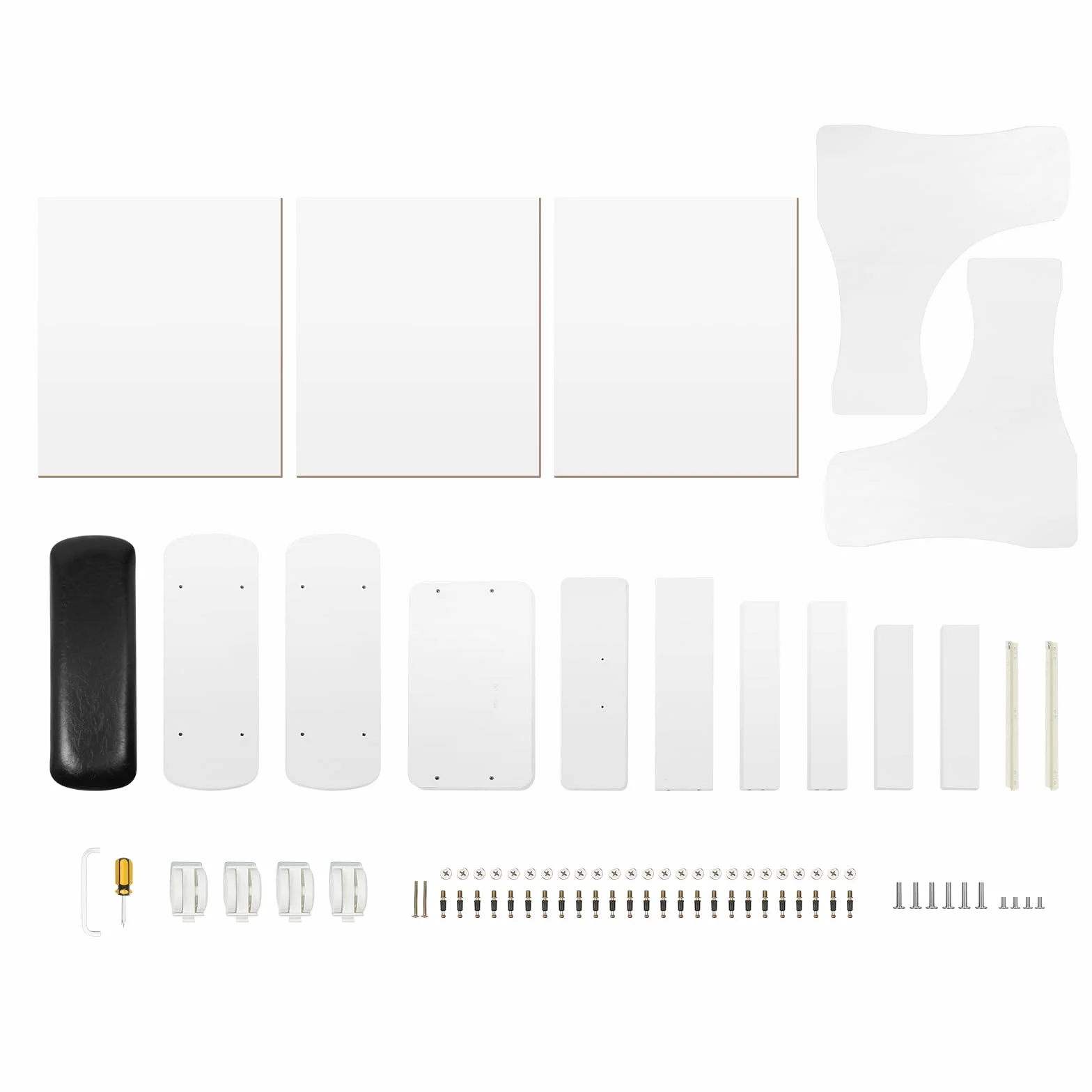 Taburete Pedicuro con Reposapiés, Mueble Rodante para Cuidado de los Pies, Bandeja y Almacenamiento, Negro
