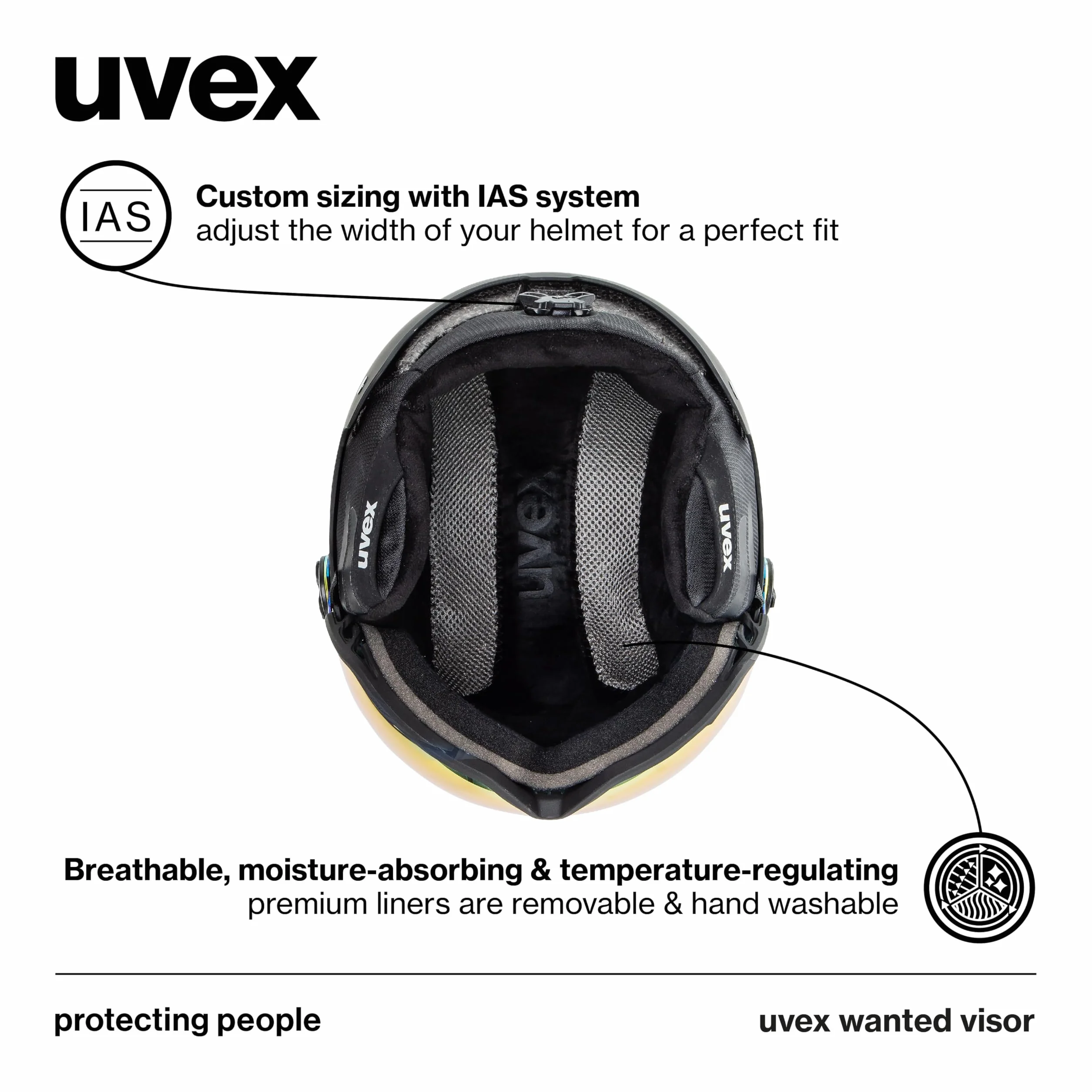 uvex Wanted Visor Casco de esquí Adultos
