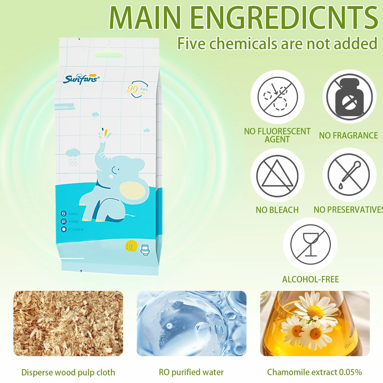 Toallitas Húmedas Water Wipes 50 Piezas Lingettes Douces Non Irritantes Peau