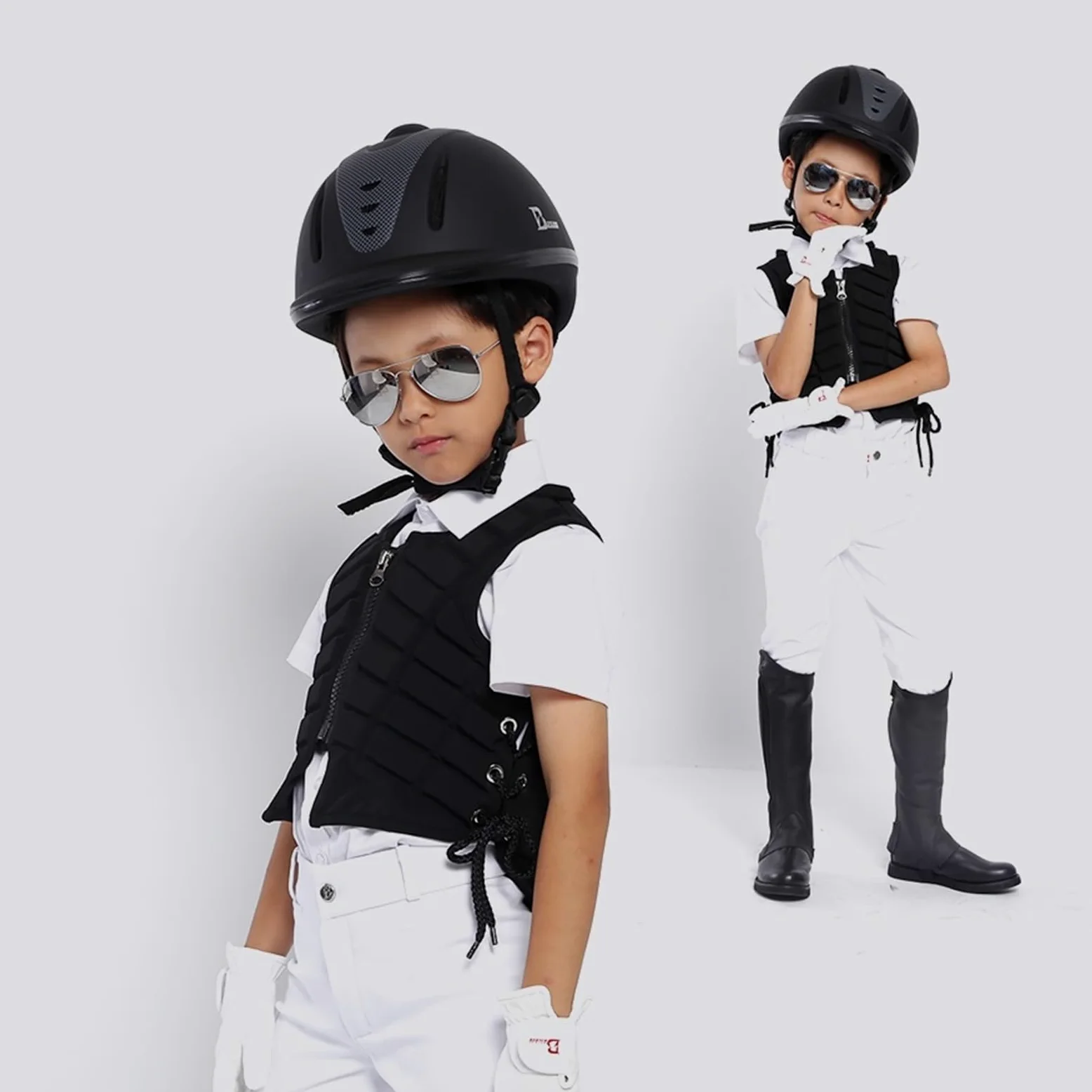 Chaleco Protector for equitación, Equipo de equitación, Ropa de Caballero for Adultos y niños, Ligero y Transpirable for Todas Las Estaciones. para Montar A Caballo