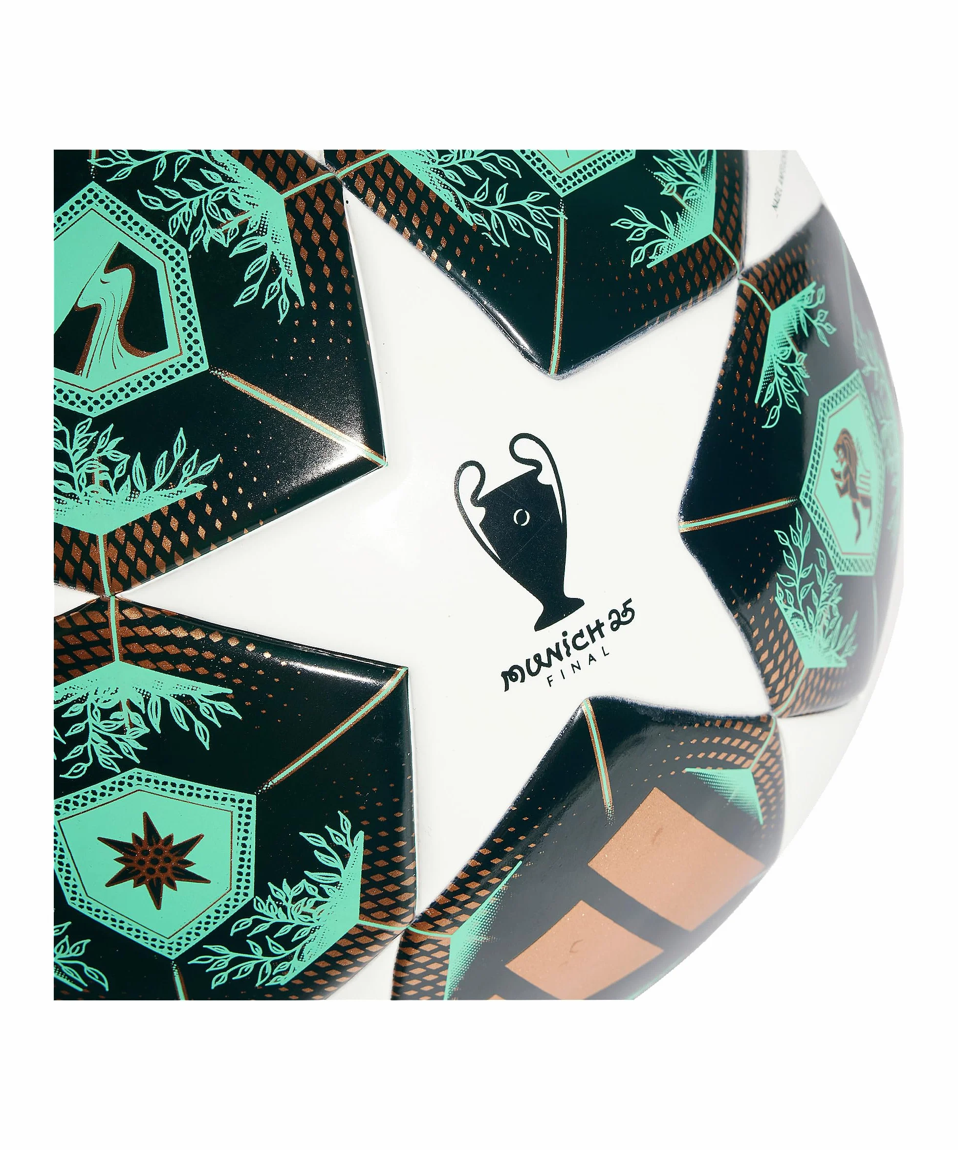 adidas UEFA Champions League J350 - Balón de fútbol Unisex, Color Verde, Talla 5 EU