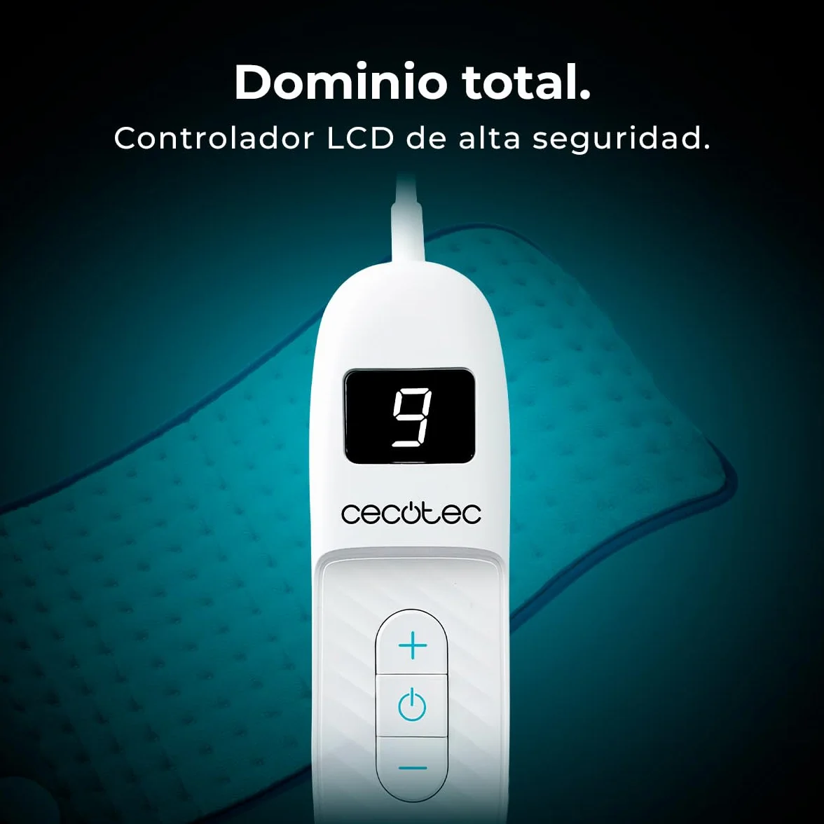 Cecotec Almohadilla Eléctrica HeatConfort 6000 ThermalPad térmica 30x60 cm alivio lumbar cuello hombros ajuste temperatura