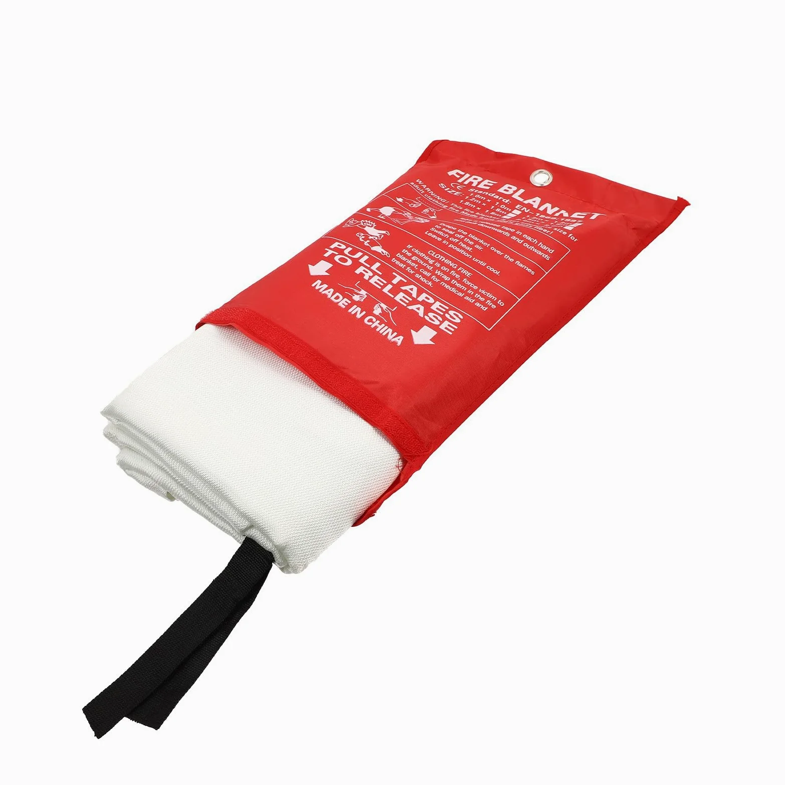 Manta Ignífuga de Fibra de Vidrio 1.8m×1.8m Resistente a Altas Temperaturas para Emergencia y Camping, Manta de Protección Ligera y Duradera contra Incendios