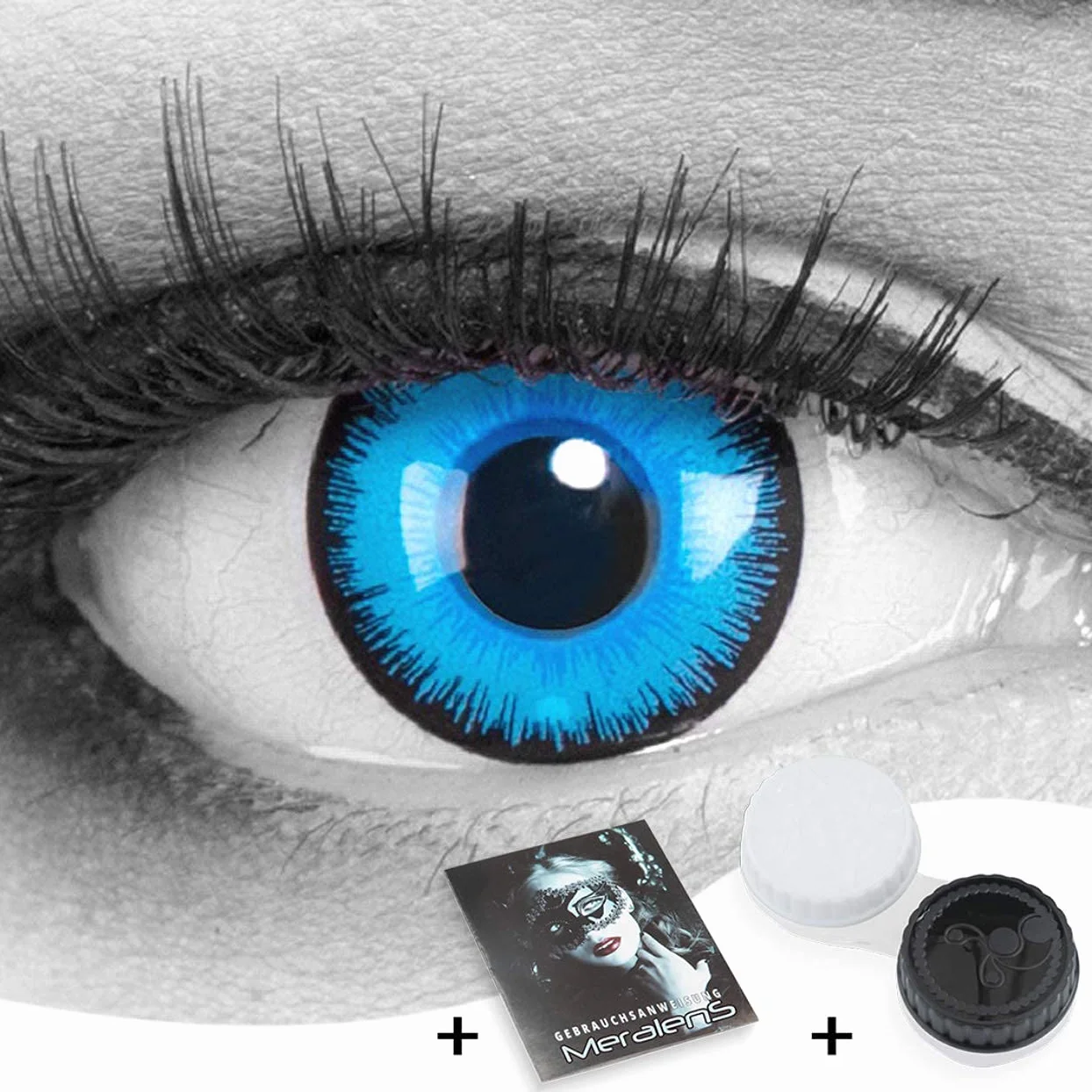 Lentes de Contacto Cosplay Manga Crazy Fun Alper con Porta Lentes