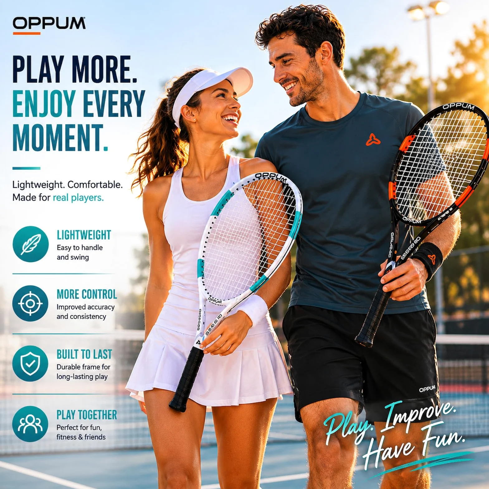 Raquetas de Tenis para 2 Jugadores, 27 Pulgadas, para Estudiantes, Adultos, Mujeres y Hombres, Principiantes, Raquetas de Tenis de Entrenamiento, Agarre de 4 3/8 Pulgadas