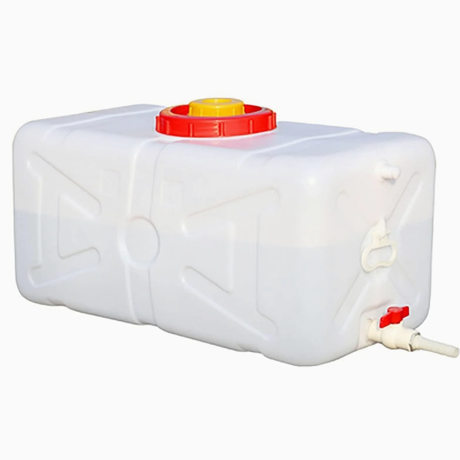 Tanque Almacenamiento Agua Rectangular Plástico Contenedor Almacenamiento Purificada Grado Alimenticio Adecuado Exteriores