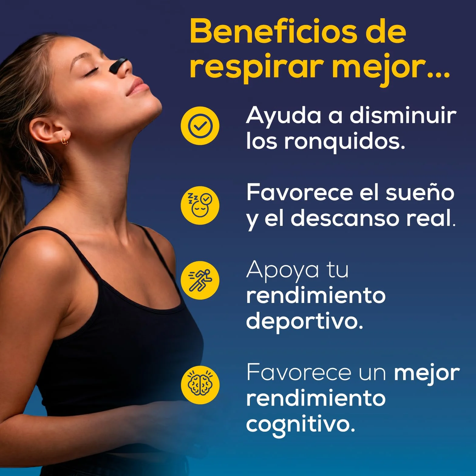 Tiras Nasales Magnéticas Dilatador Nasal Antirronquidos 60 Parches 30 Días 4 Tallas Aplicador HerboAhorro
