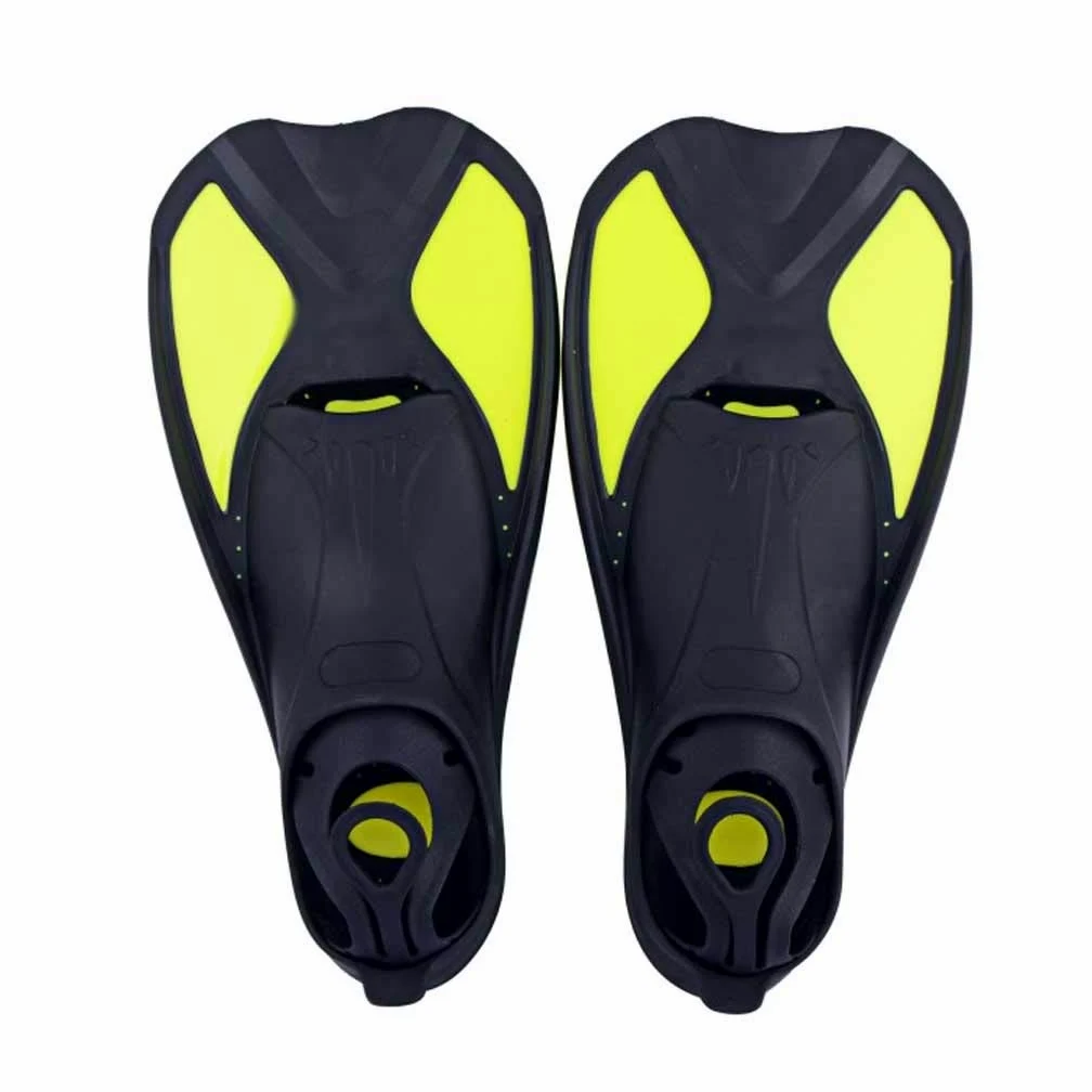 Aletas Cortas de pie Completo Universal Buceo de Buceo Transporte de natación Aletas de natación para Adultos para Adultos Finanzas de Agua de Snorkeling(Black-Blue Exorcist1,Small-XXS)