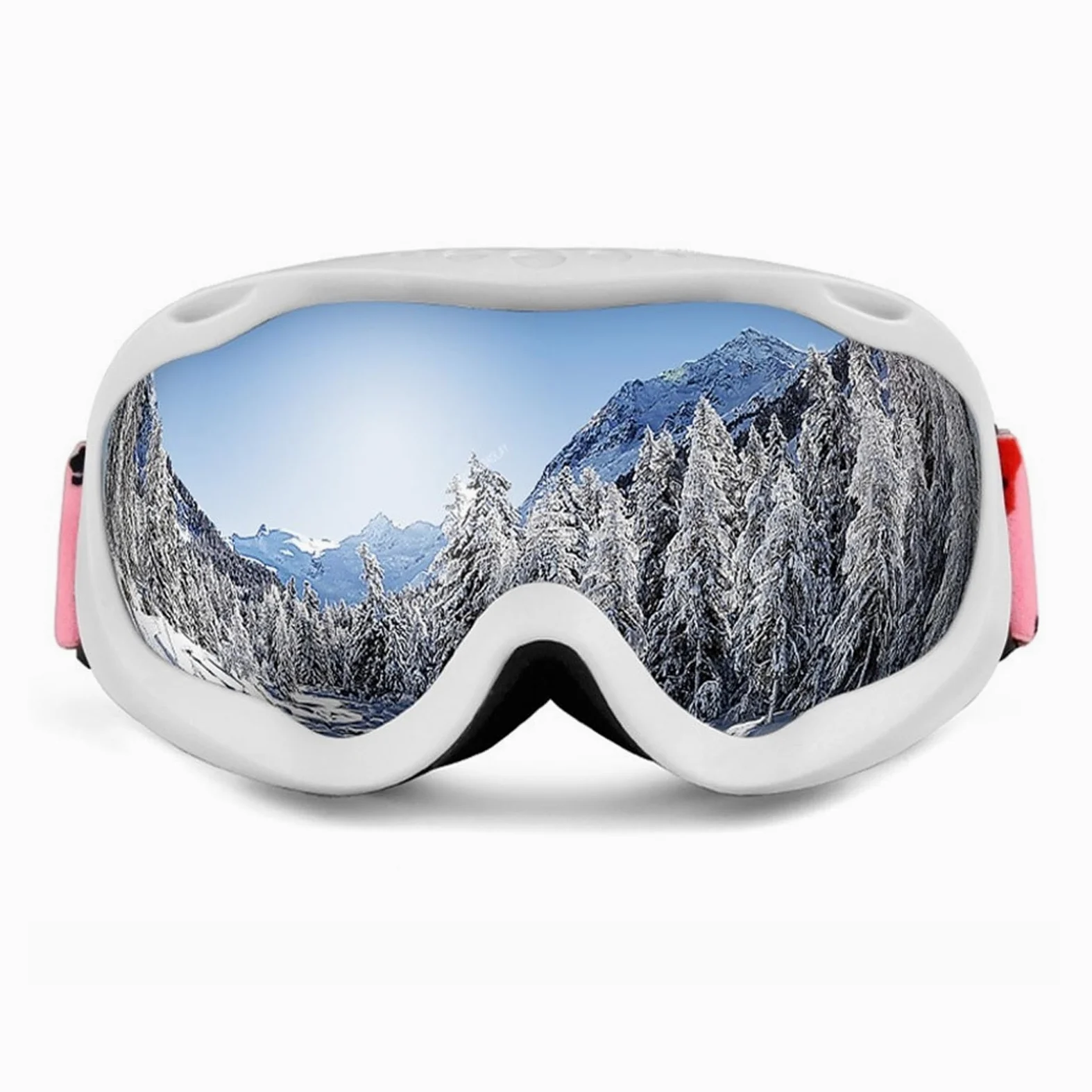 Gafas de esquí de invierno para hombre y mujer, gafas de esquí HD UV400, gafas de esquí antiniebla, gafas de snowboard a prueba de viento, lentes de espejo, gafas de esquí para exteriores (color: