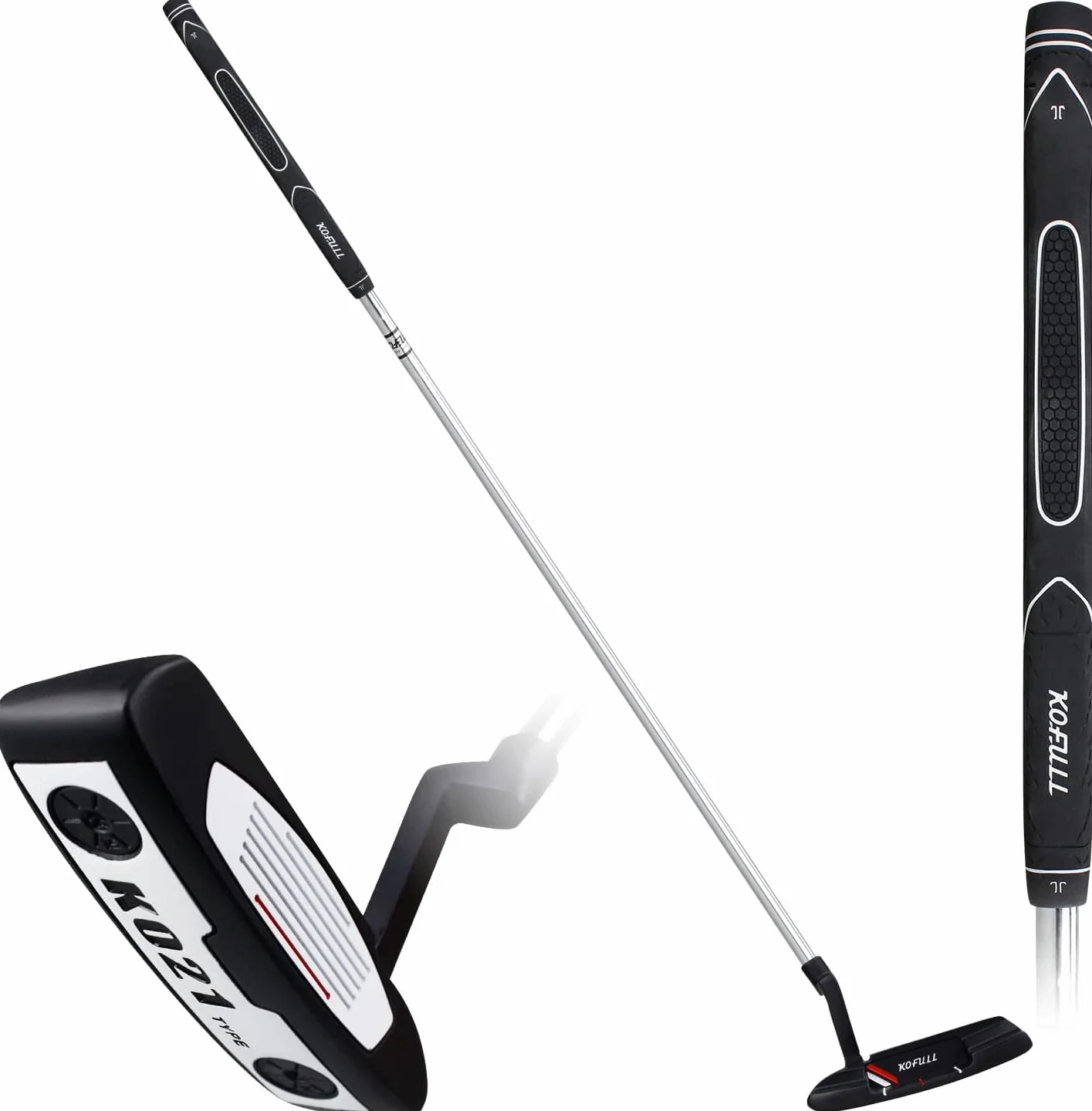 Kofull Putter de Golf Palo de Golf para Hombres Insertar TuG002-1 Pieza (Negro)