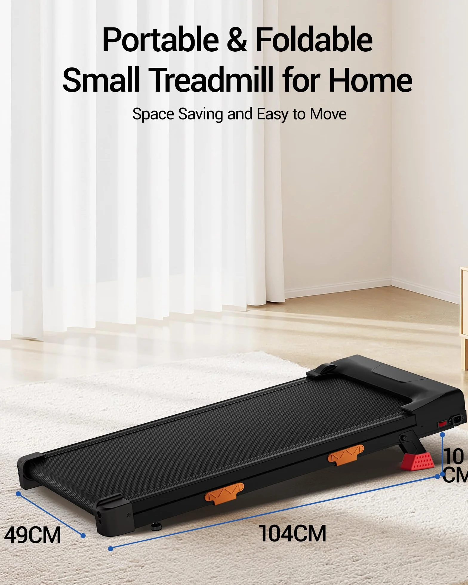 CURSOR Cinta de Correr Plegable con Inclinación 16%, 159 KG, LED y Mando | Cinta de Andar Escritorio, motor 3.0 HP Inclinación Automática, Walking Pad 4 en 1 Cardio Casa Oficina