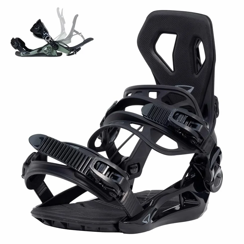 Fijaciones Snowboard Automáticas SP Base+ XL 44-49 Negro Freestyle Freeride Step on