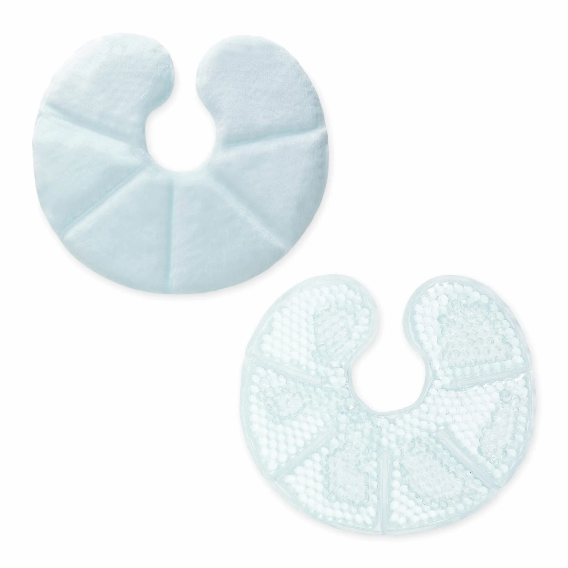 Navaris Bolsas de gel frío calor Set 2 compresas para pecho lactancia Almohadillas hielo maternidad Azul
