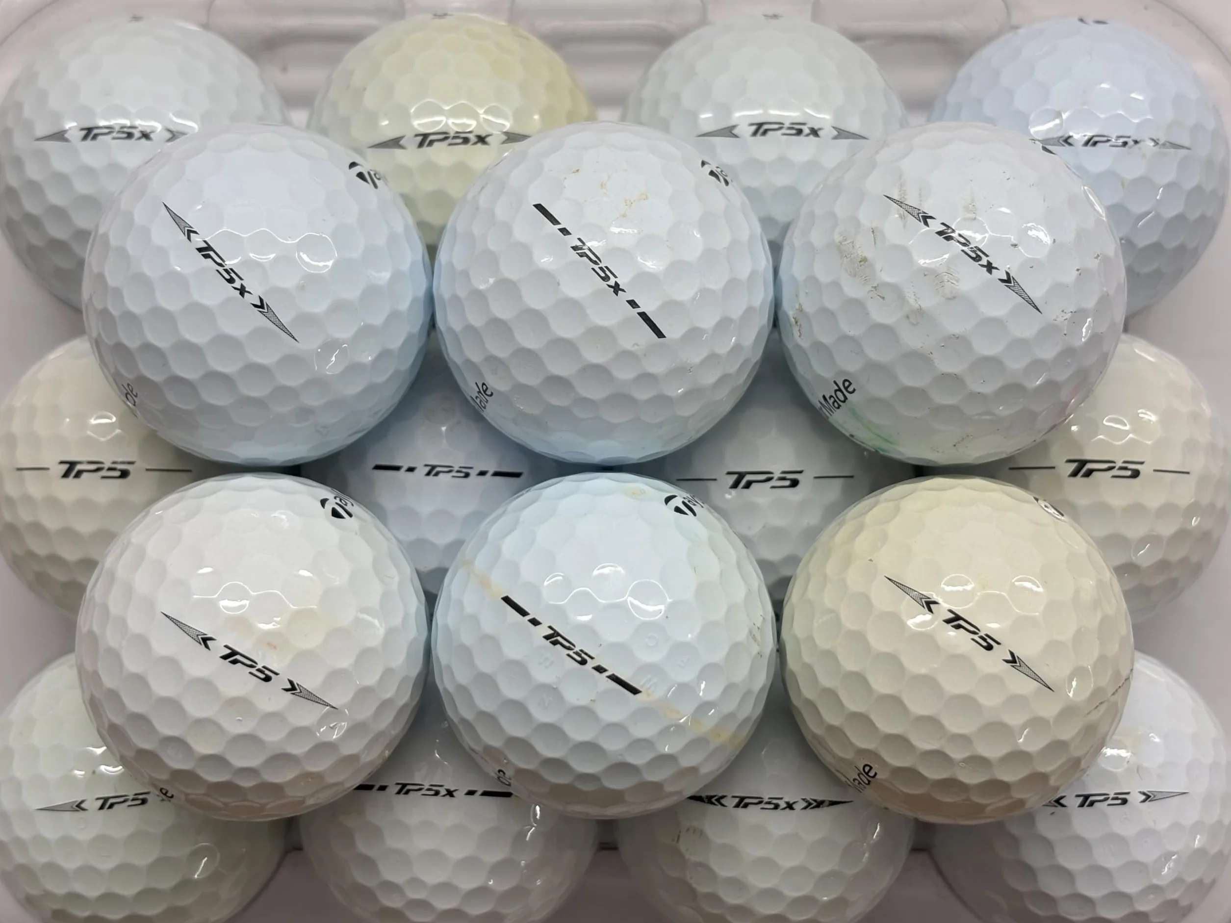 24 pelotas de golf TP5/TP5X para TaylorMade - Grado A/Grado B