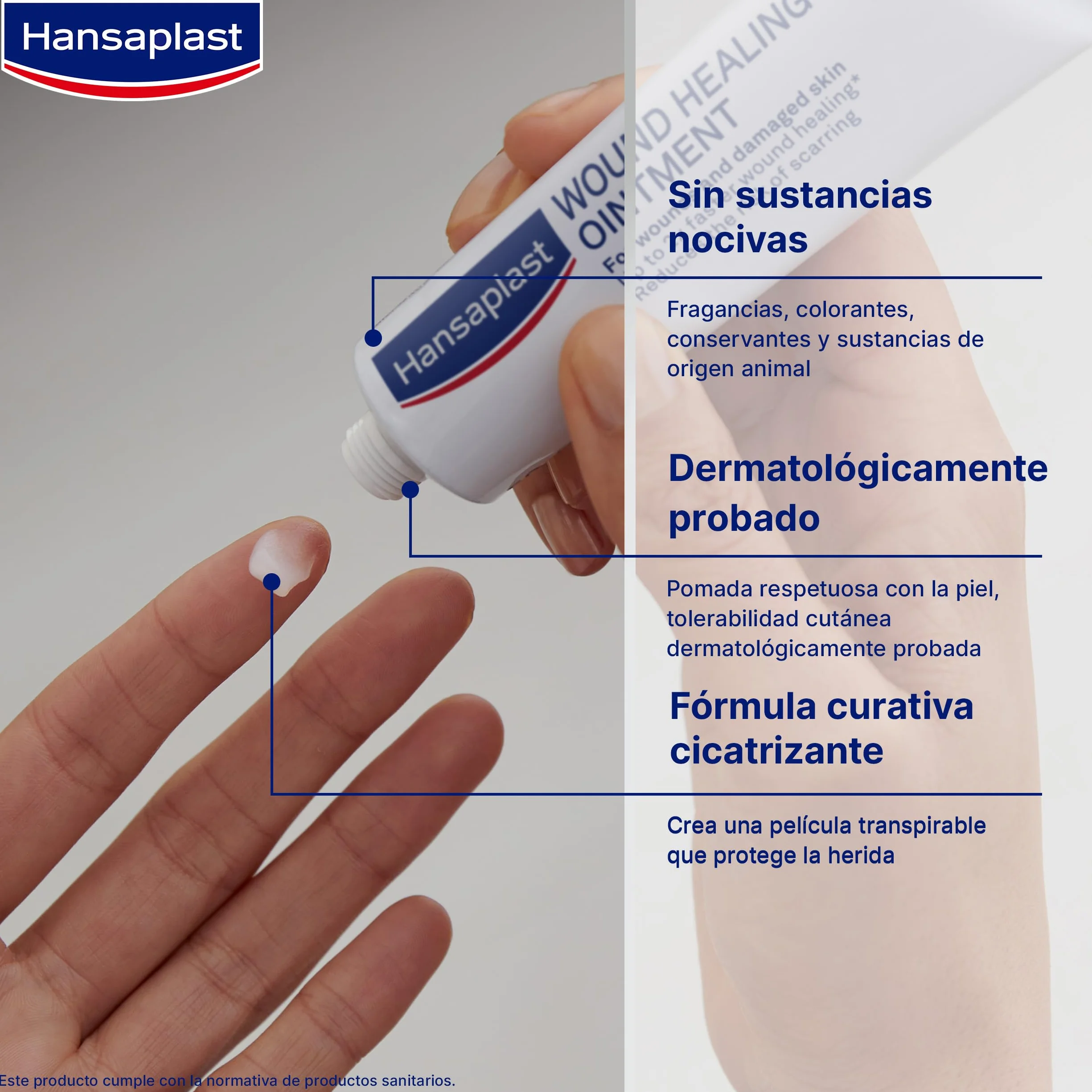 Hansaplast Pomada cicatrizante para heridas 20 g